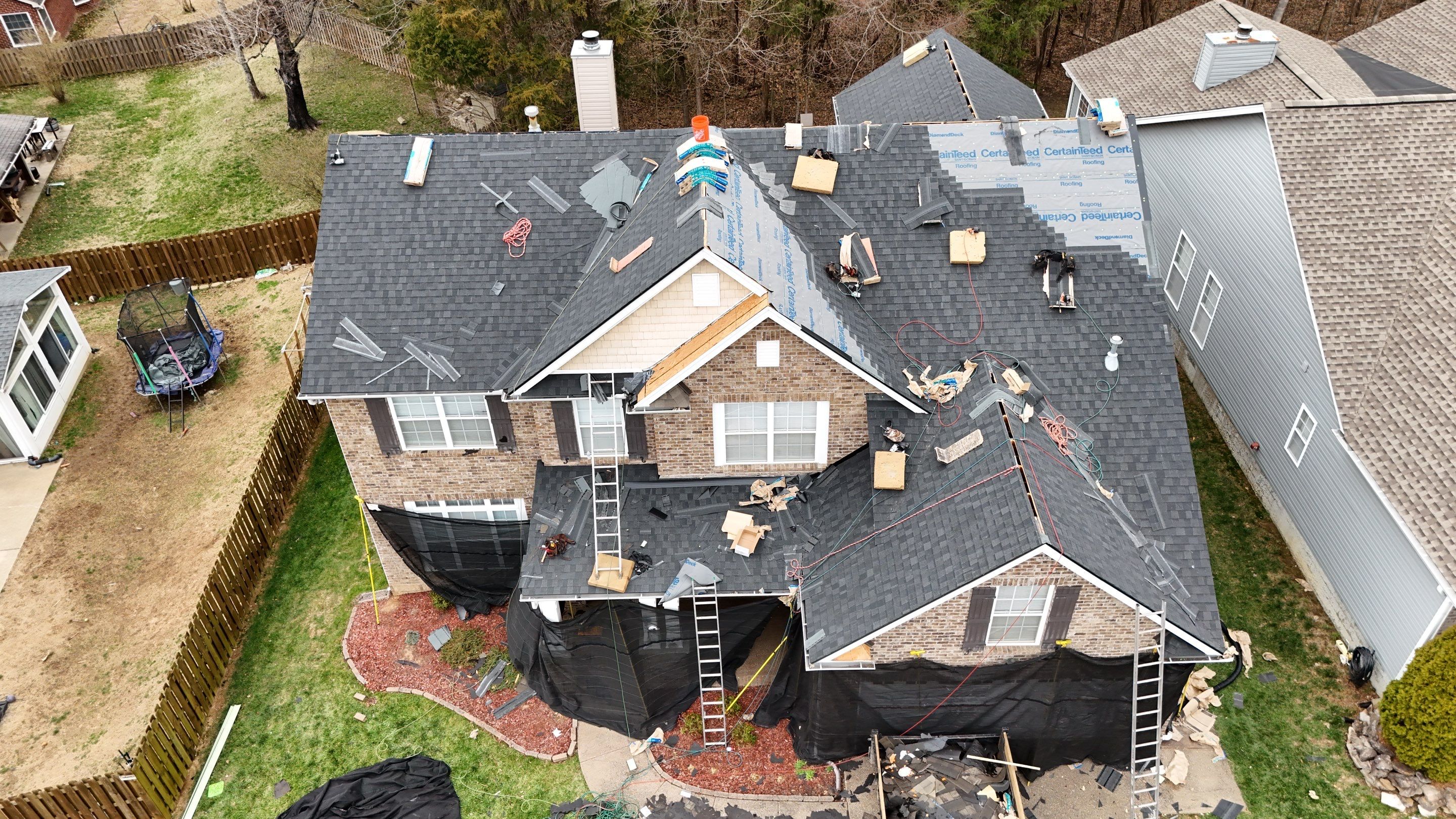 Charcoal Black Re-Roof by Royal House LLC