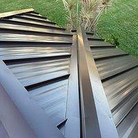 24ga 1.5" Mechanical Seam Mansard Brown  by Total Roofing System The Metal Roof Experts