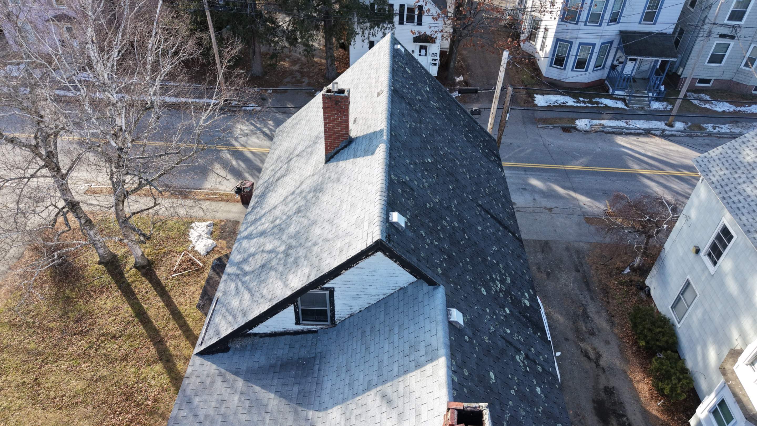 Full Roof Replacement in Maine – Two-Layer Tear-Off, Chimney Removal & Low-Slope Conversion by JOHNNYS PRO