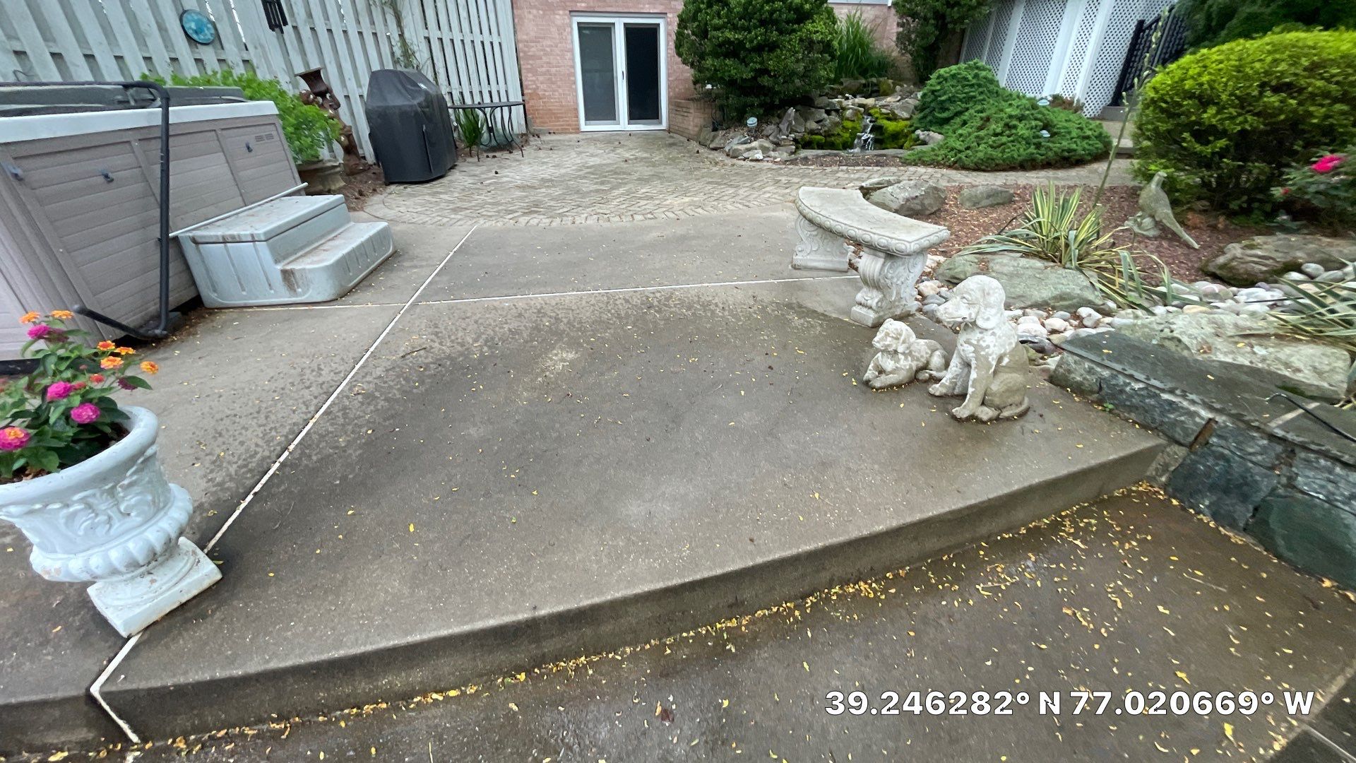 Concrete Pool Deck and Stone Paver Patio Cleaning in Glenelg by Baltimore Pressure Washers Inc.
