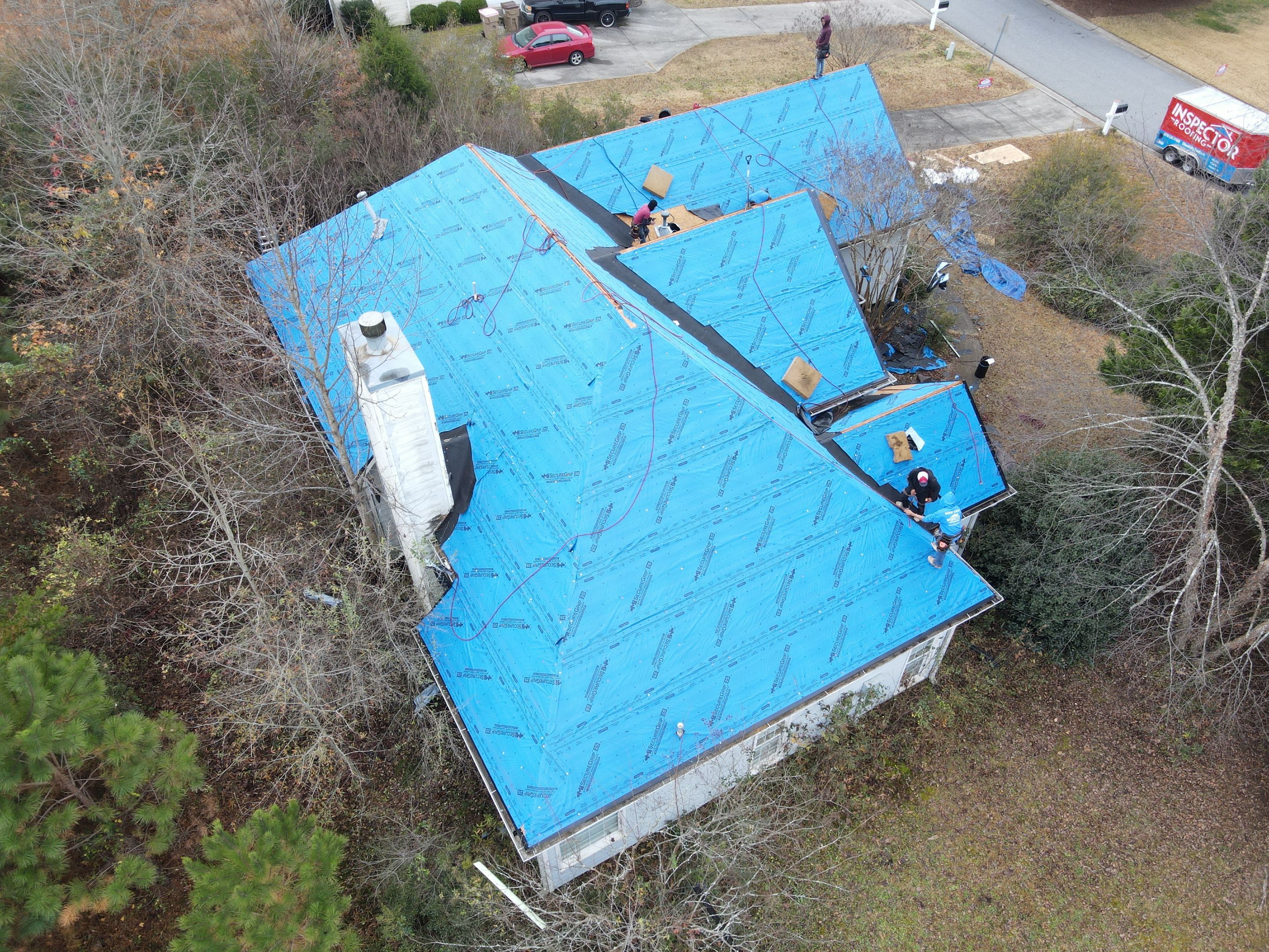 Residential Roofing Installation using Owens Corning by Inspector Roofing and Restoration