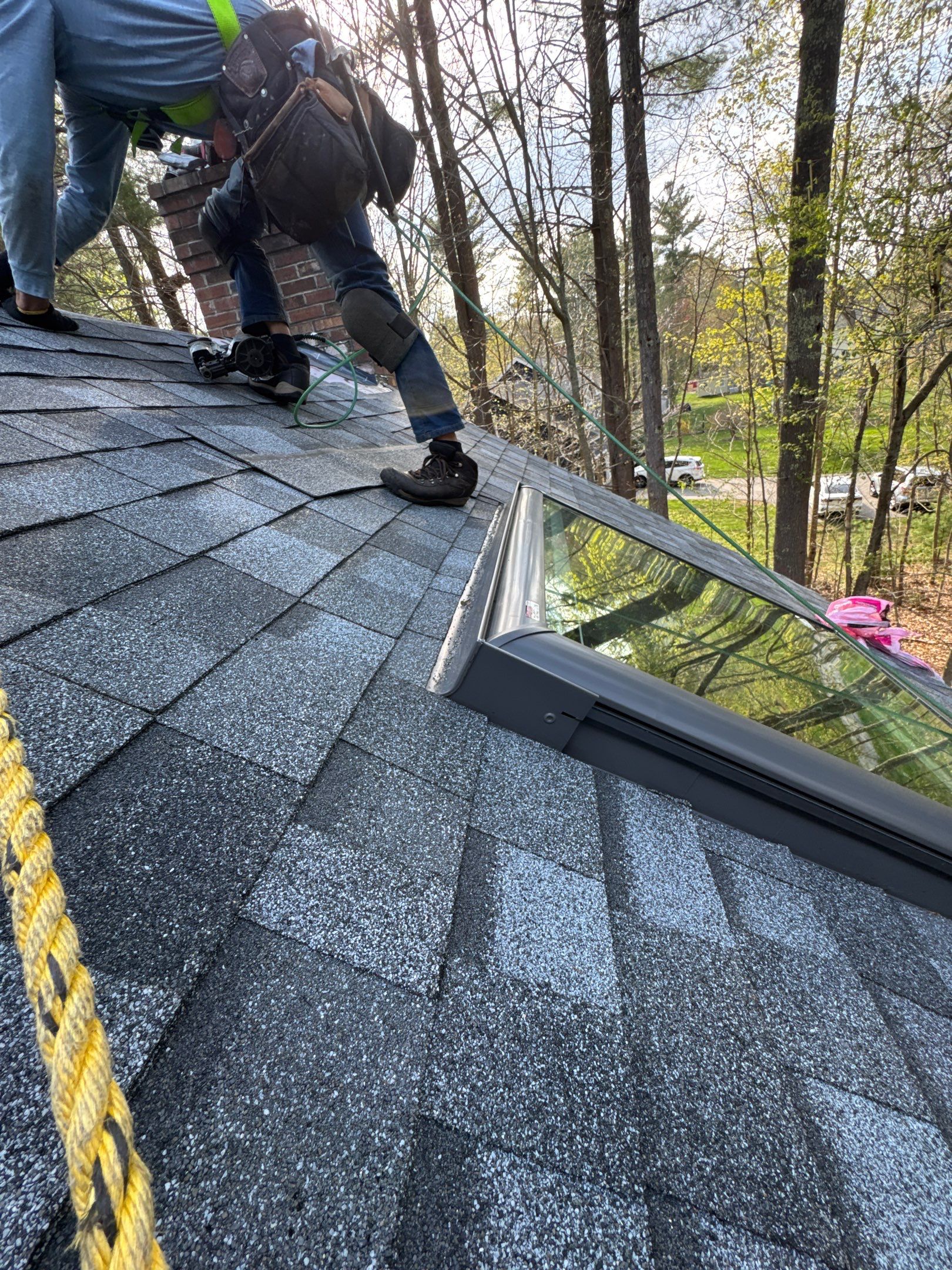 Roof Replacement & Skylight Upgrade in Stratham, NH | Winnicutt Road Neighborhood by Compass exteriors