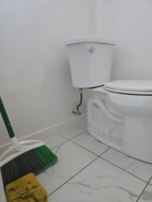 Installation of New Cap for Water Heater, Under-Sink Plumbing, and New Toilet