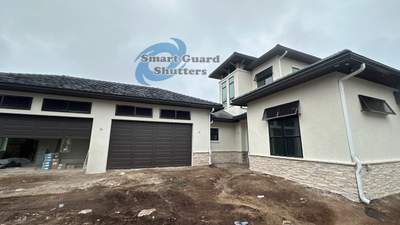 Decorative Bahama Shutters in Grey Brown