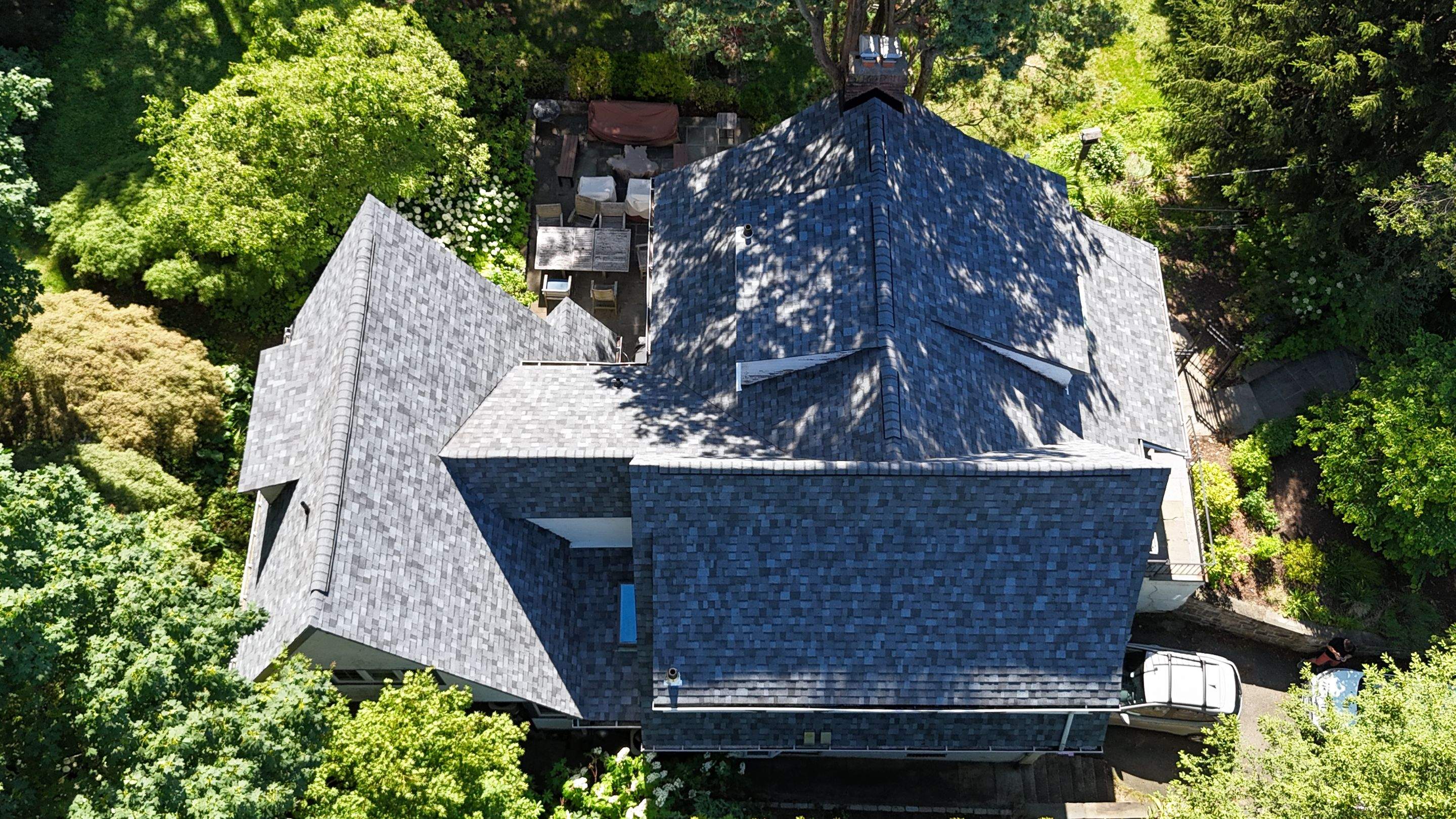 Project in Hastings-on-Hudson by The Energy Efficient Roofer & George's Seamless Gutters