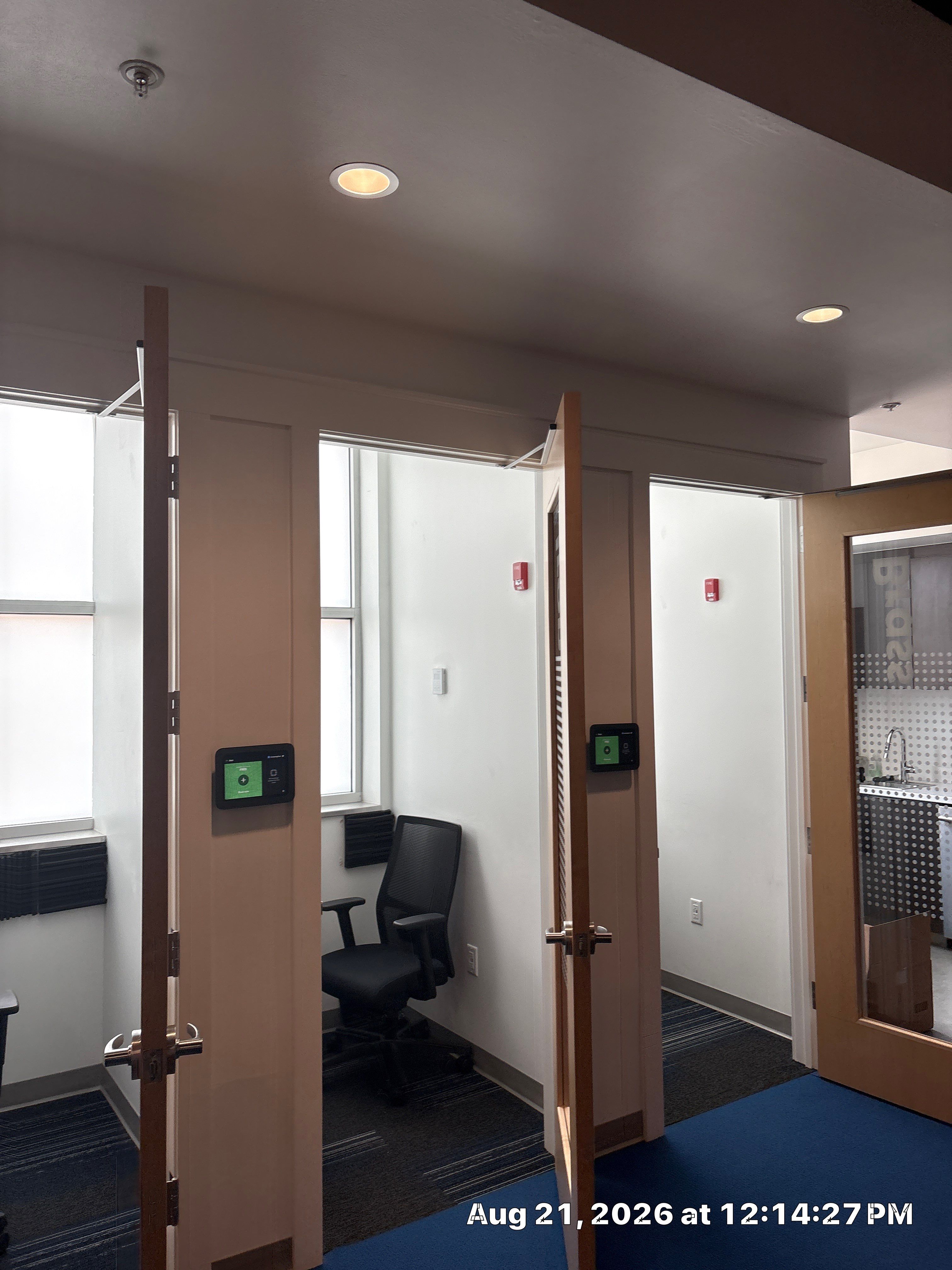 Lincoln Corporate Office Build-Out with Slatted Partitions and Acoustic Baffles by CompanyCam Sales Demo