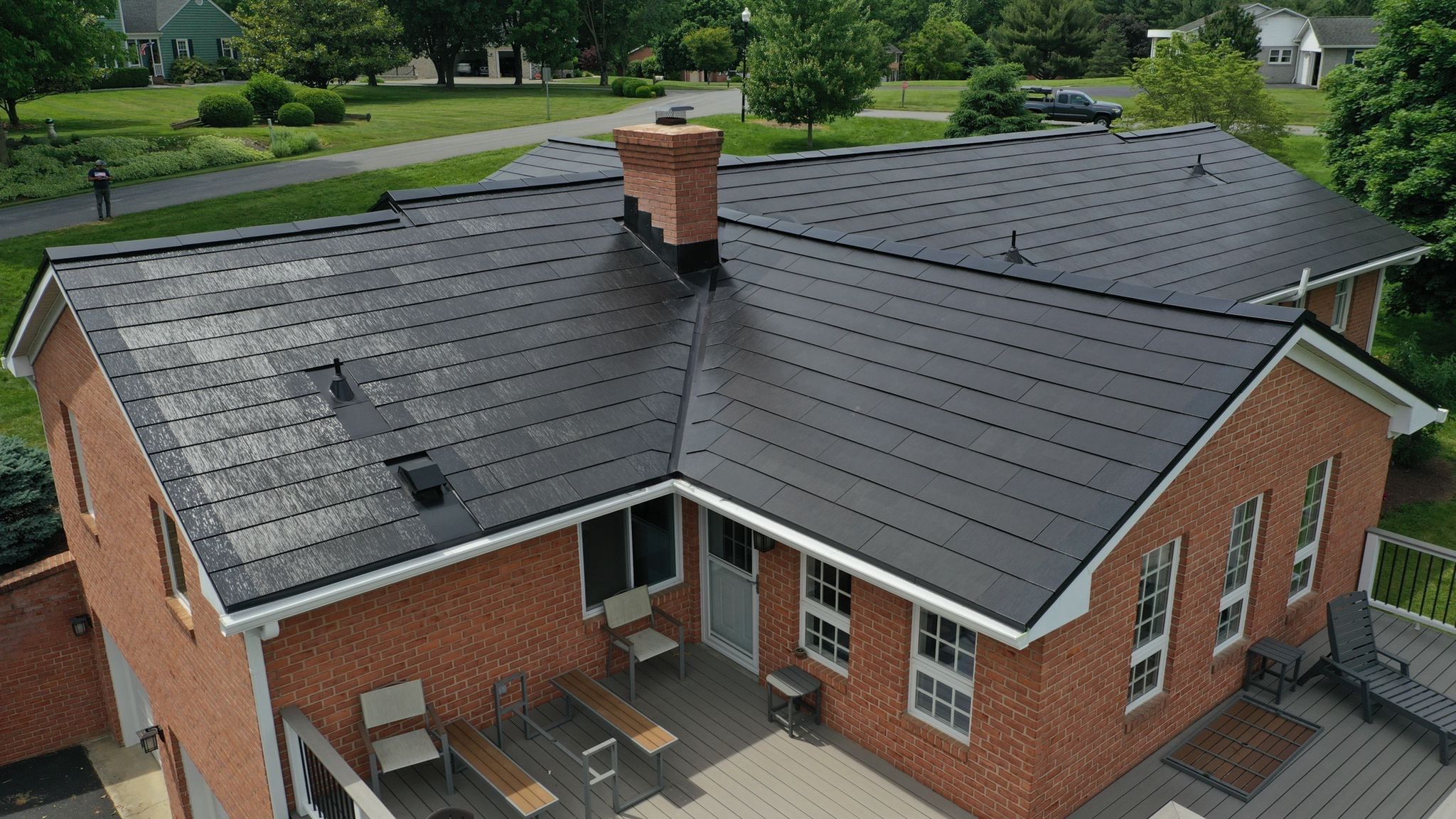 Tesla Solar Roof Installation by American Home Contractors
