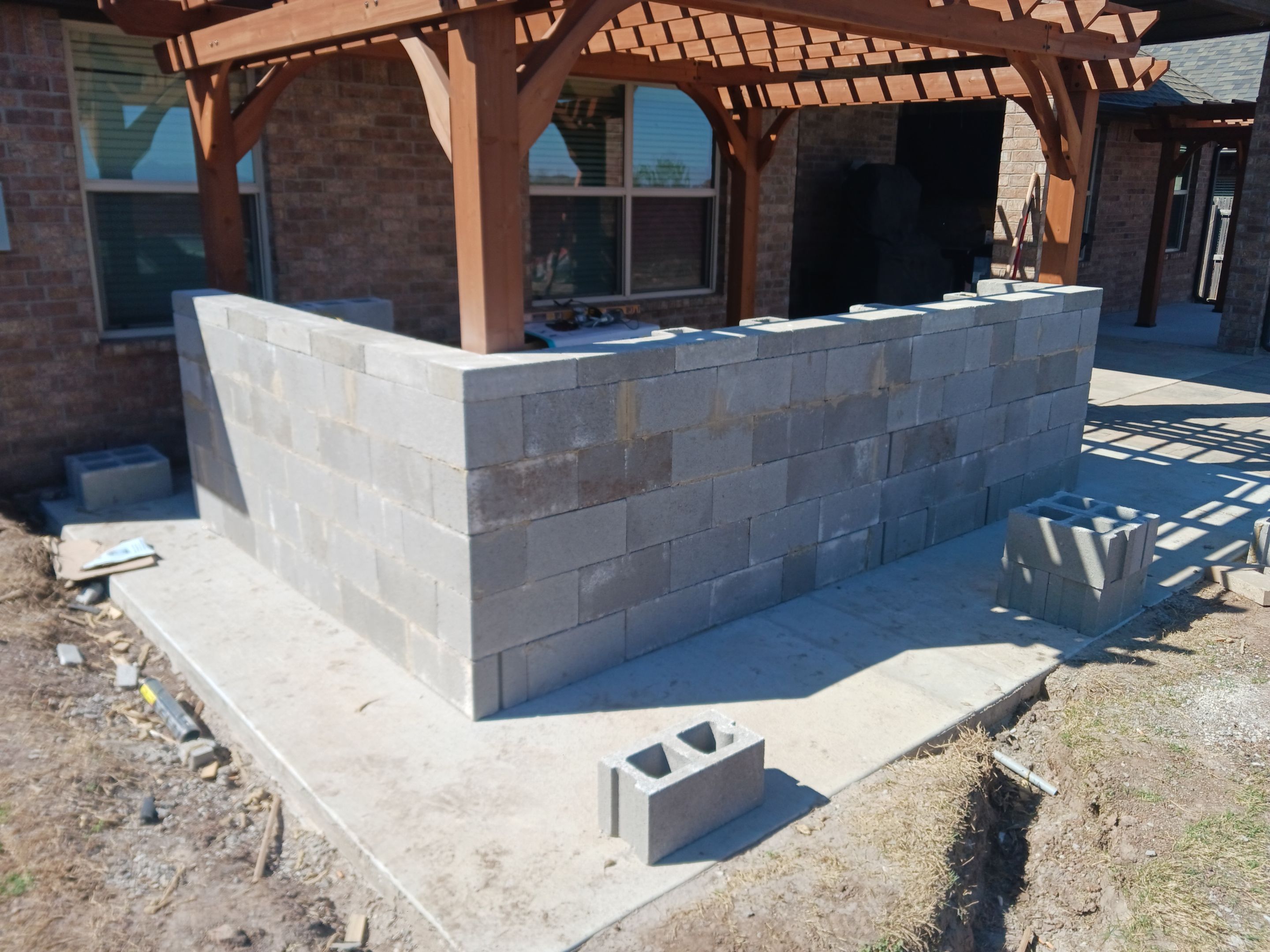 Outdoor kitchen by Clays Services Inc
