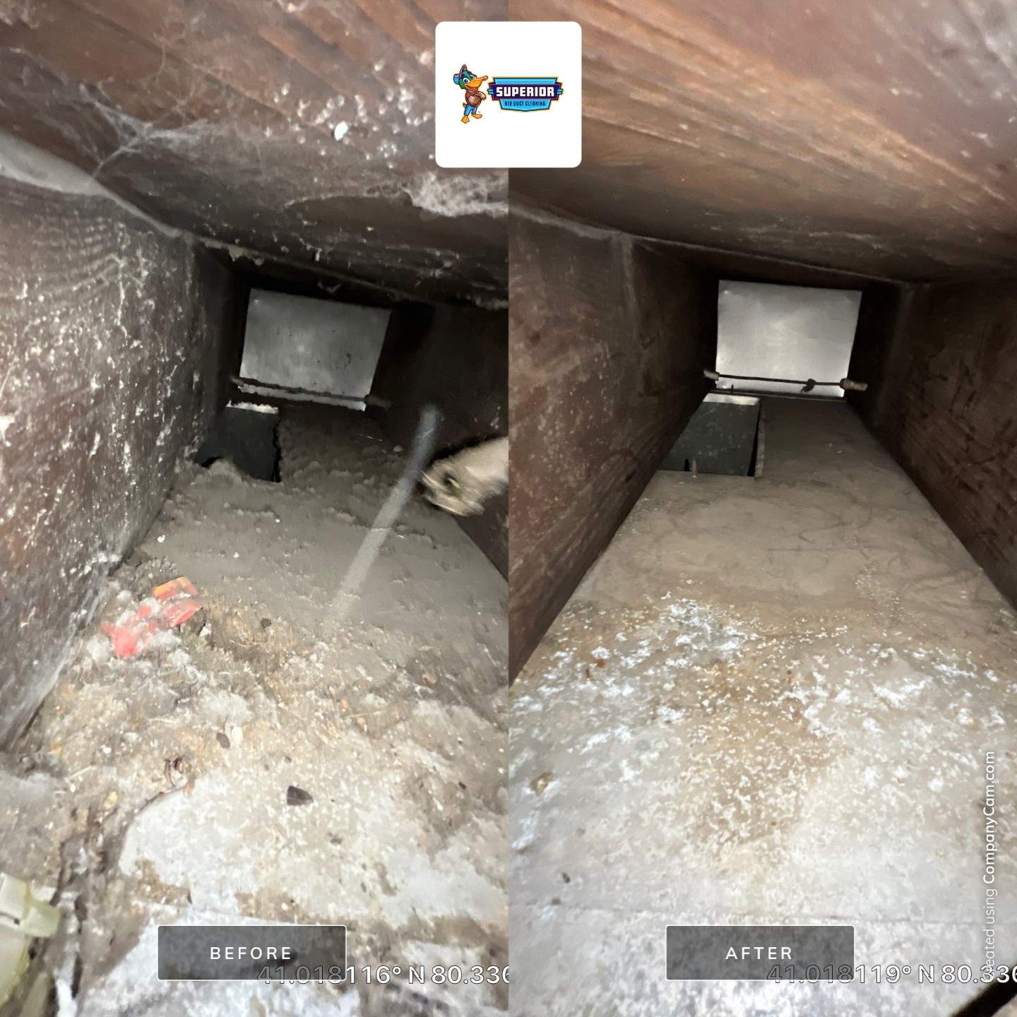 Air Duct Cleaning With a Vacuum Truck in New Castle, PA by Superior Air Duct Cleaning