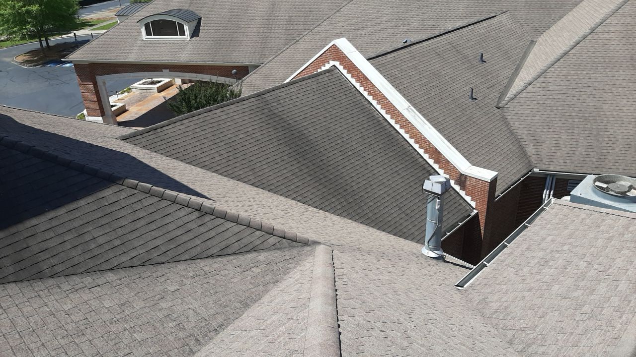 Baptist Church in Peachtree Corners Shingle Roof Replacement and Coating by Georgia Roof Advisors