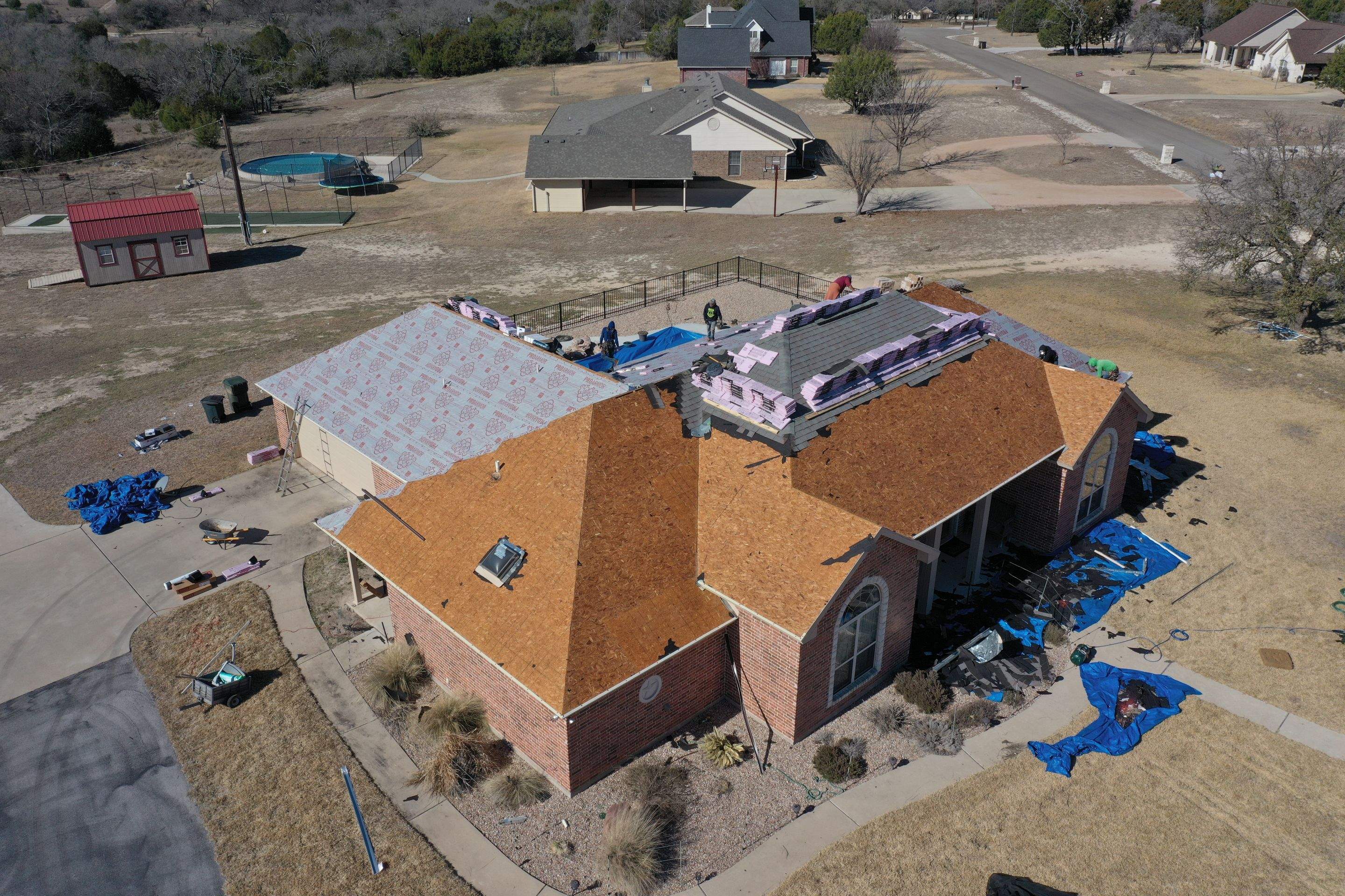 Residential Roof Replacement using Owens Corning - Duration - Colonial Slate by Action Exteriors Austin