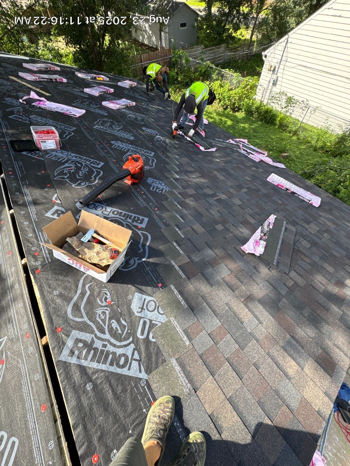 Class 3 OC Duration System and AZEK Composite Fascia on Garage by Forever Fortified