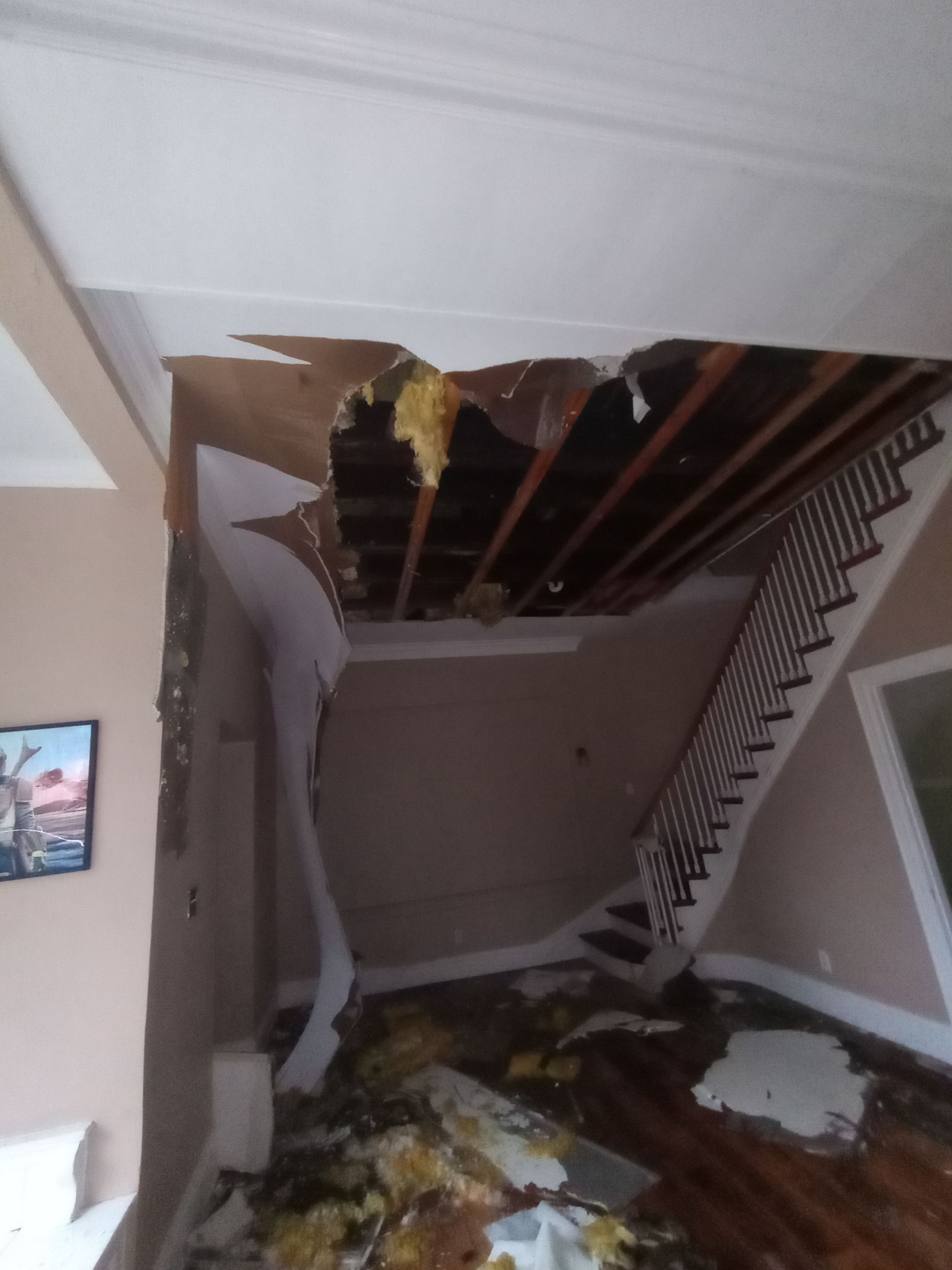 Water Damage From Broken Pipe by ANR Restoration