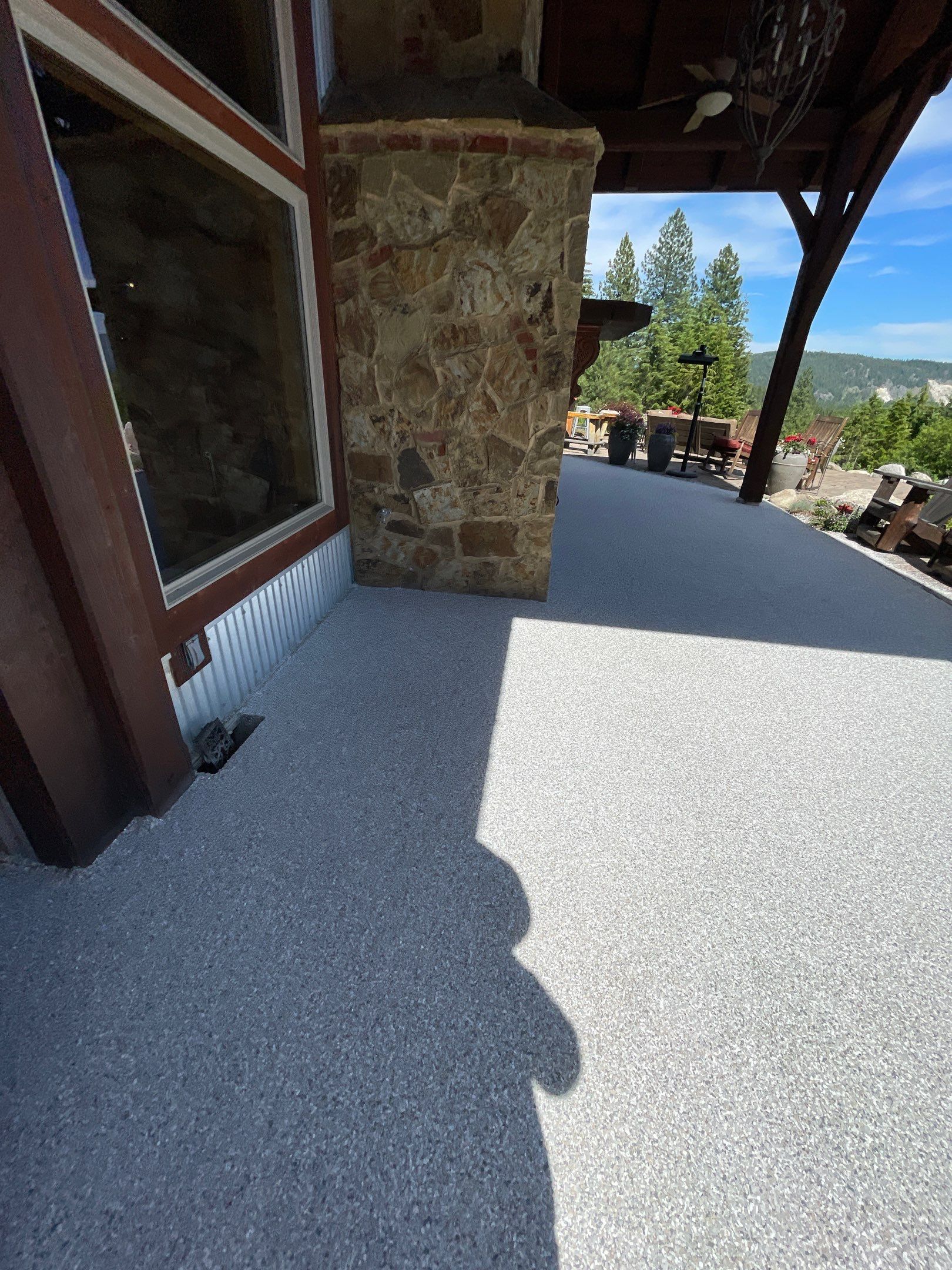 Patio Transformation using Mt Everest by Croc Coatings, LLC
