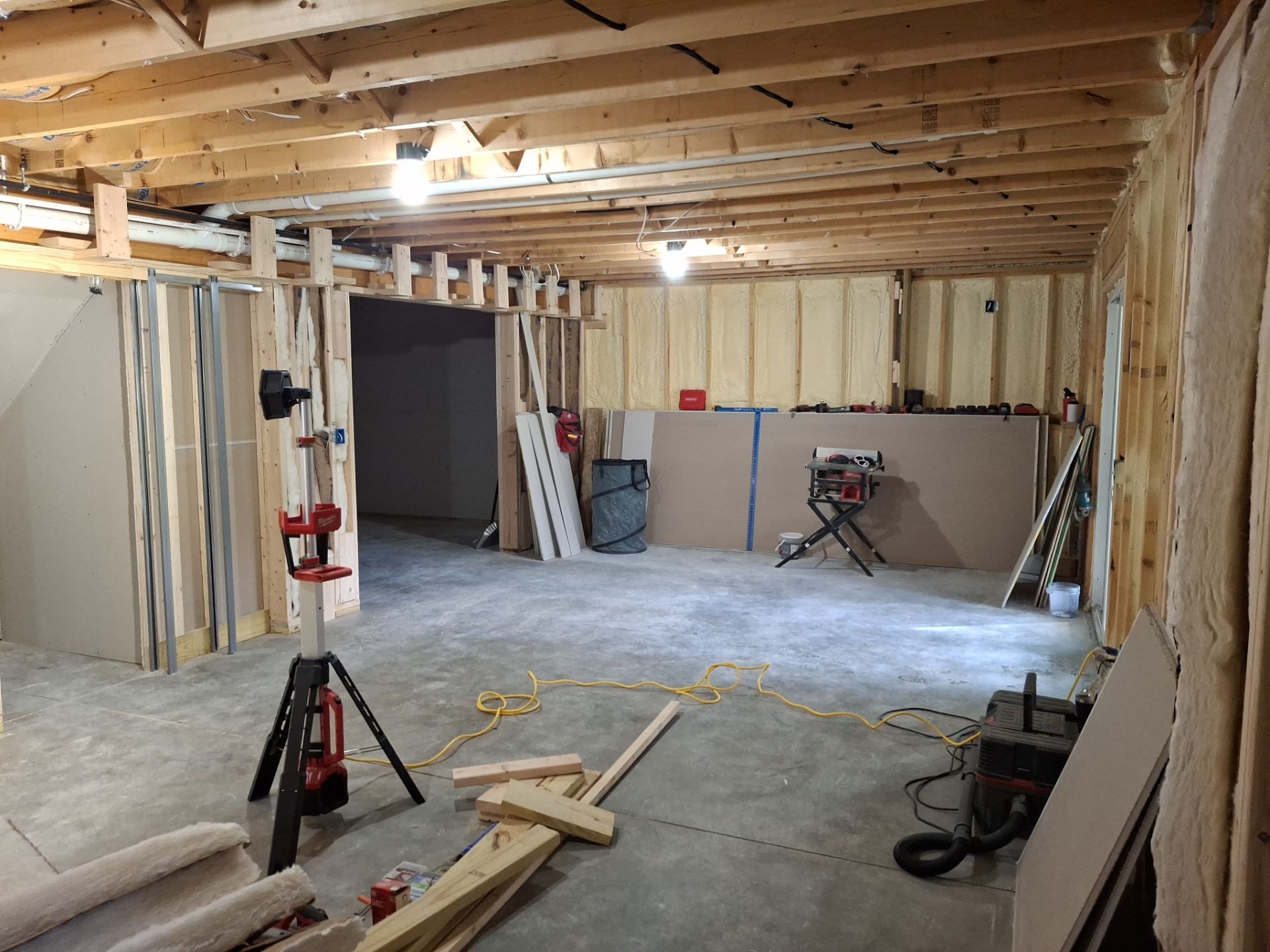 Basement Remodel by Big Pine Panting Inc