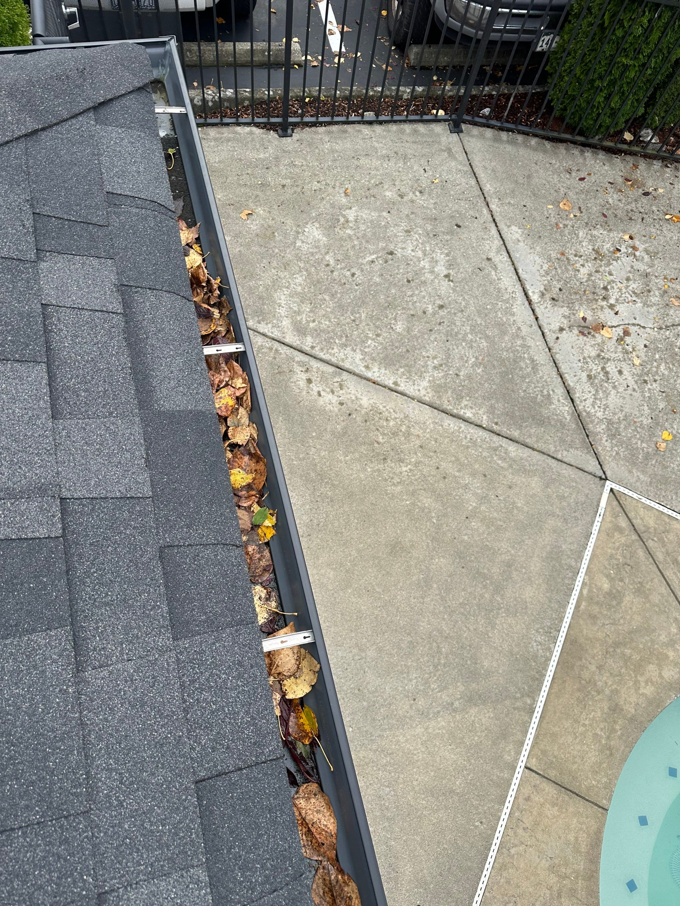 HOA gutter cleaning before