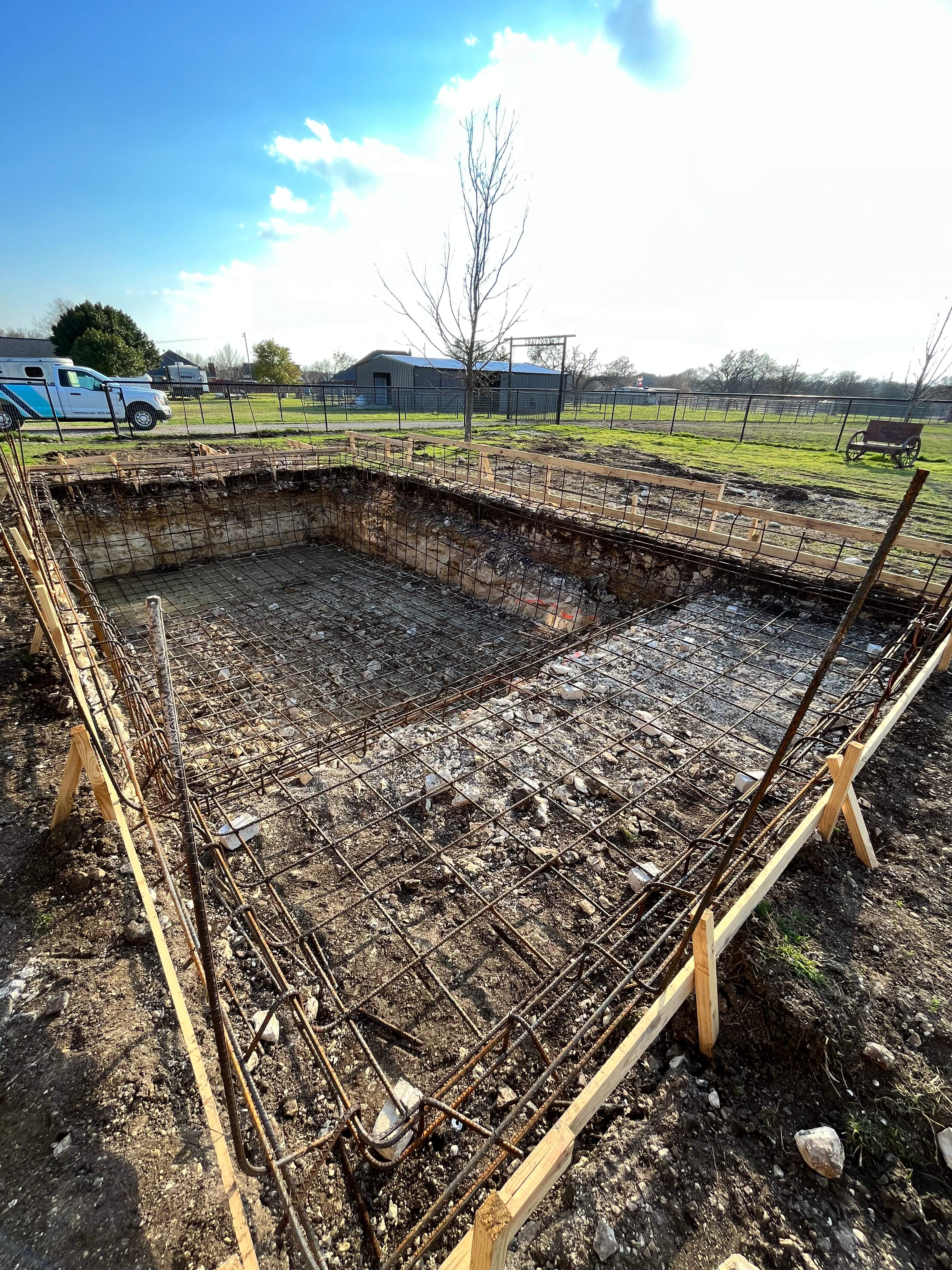 Geometric Pool with Stone Coping by Pinnacle Pools and Spas - DFW