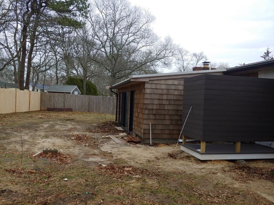 Gutter Installation using 6" Half Round Aluminum Gutter in Falmouth by Gutter Pro Enterprises