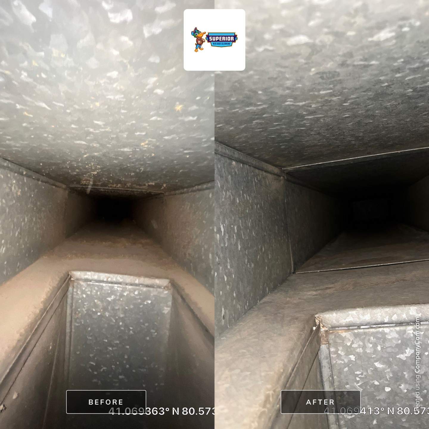 Air Duct Cleaning With a Vacuum Truck in Campbell, OH by Superior Air Duct Cleaning