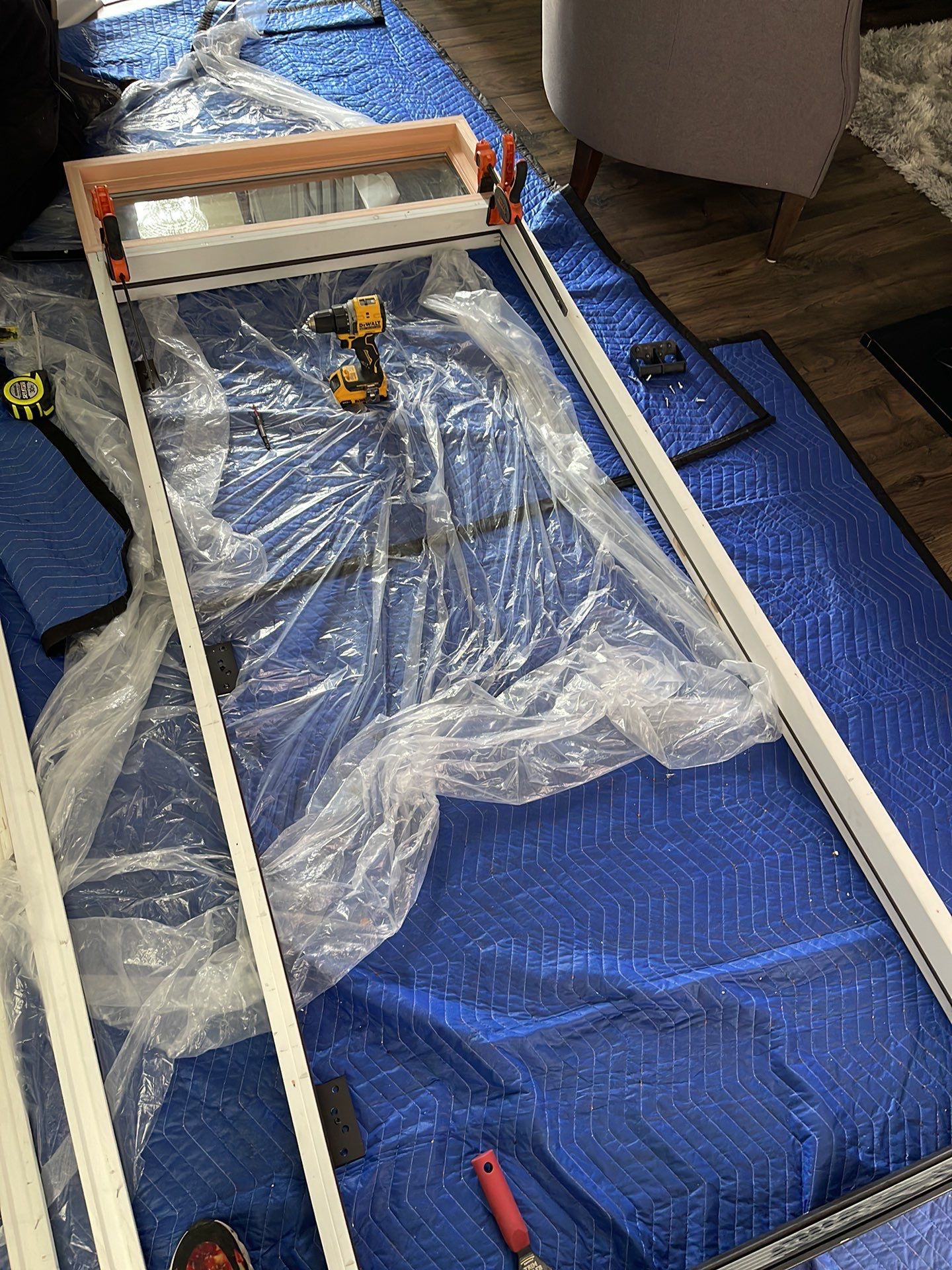 Exterior Installation using Transom Window & Door by A1 NERDY HOMES LLC