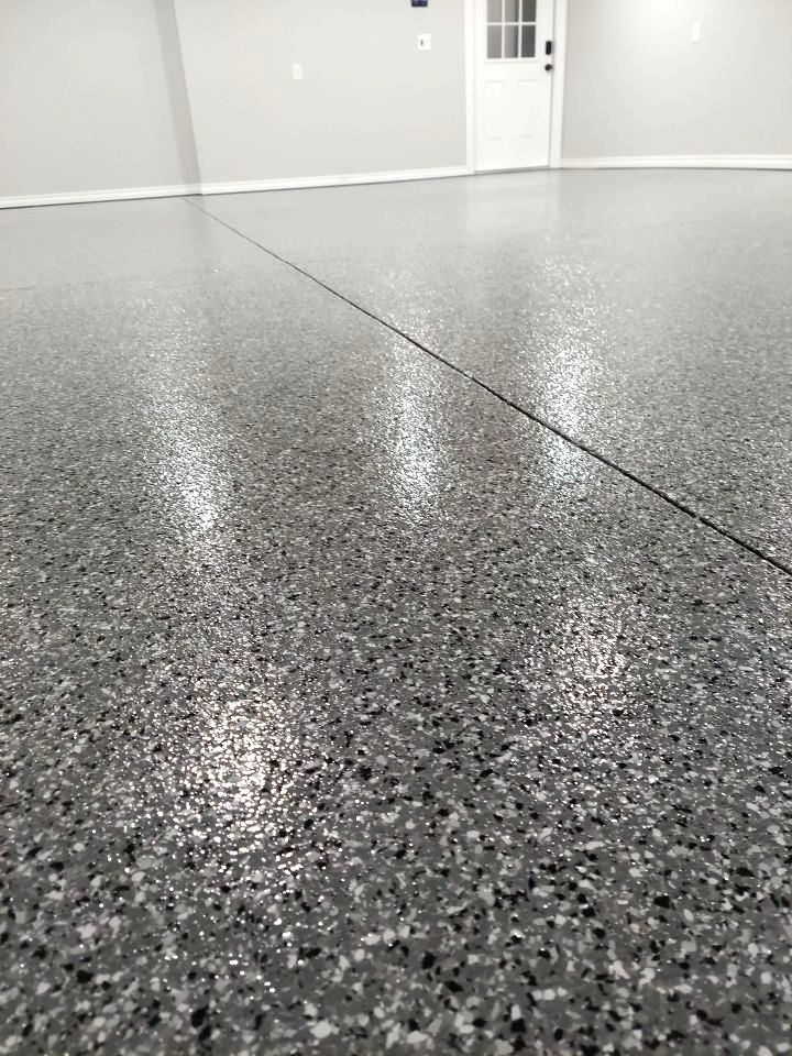 Garage Floor Coating with Smoke by Copperhead Coatings