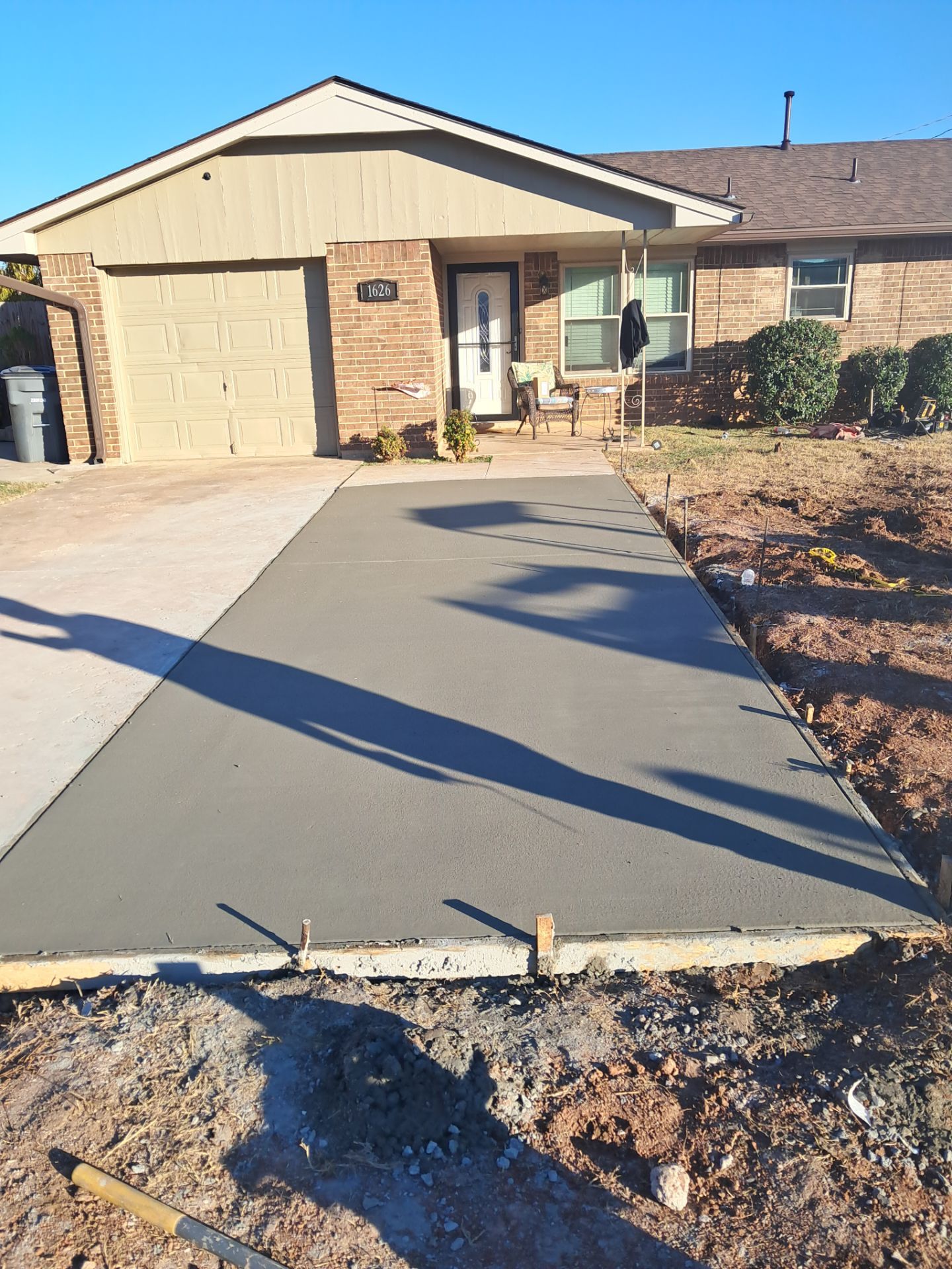 Concrete work and Carport Install by Clays Services Inc