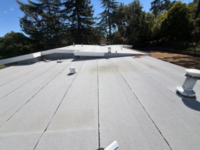 Completed roofing project by Alpha Eagle Roofing in Hillsborough, CA