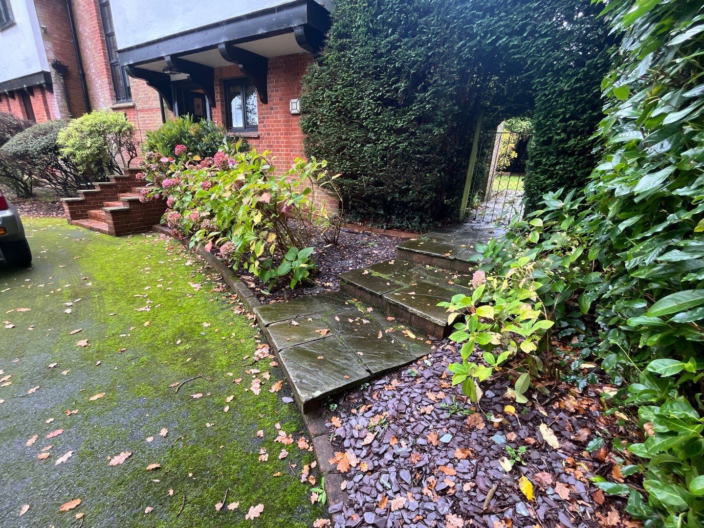 Driveway and Rockery clean using Honda 15lpm Low Pressure Washing Machine by Ges Exterior Cleaning ltd
