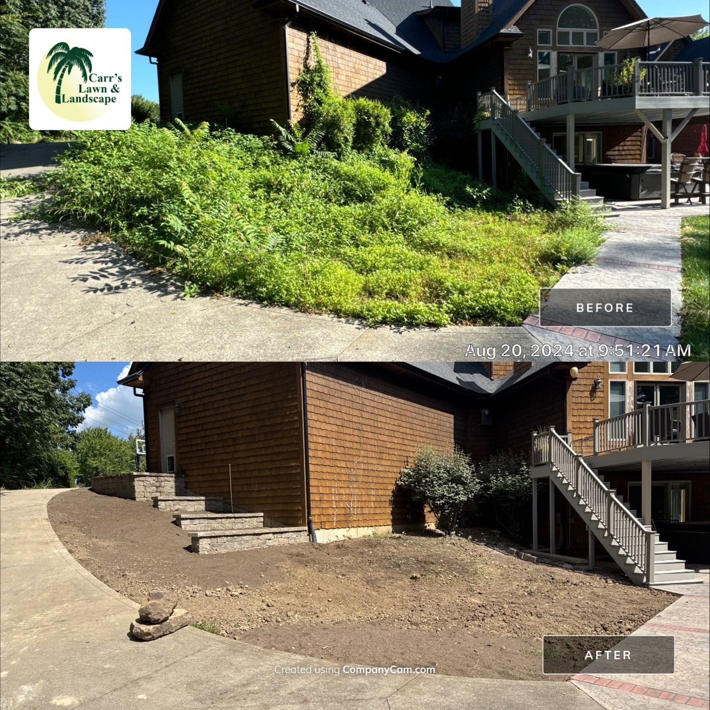 Project in Fort Wayne by Carrs lawn and landscape