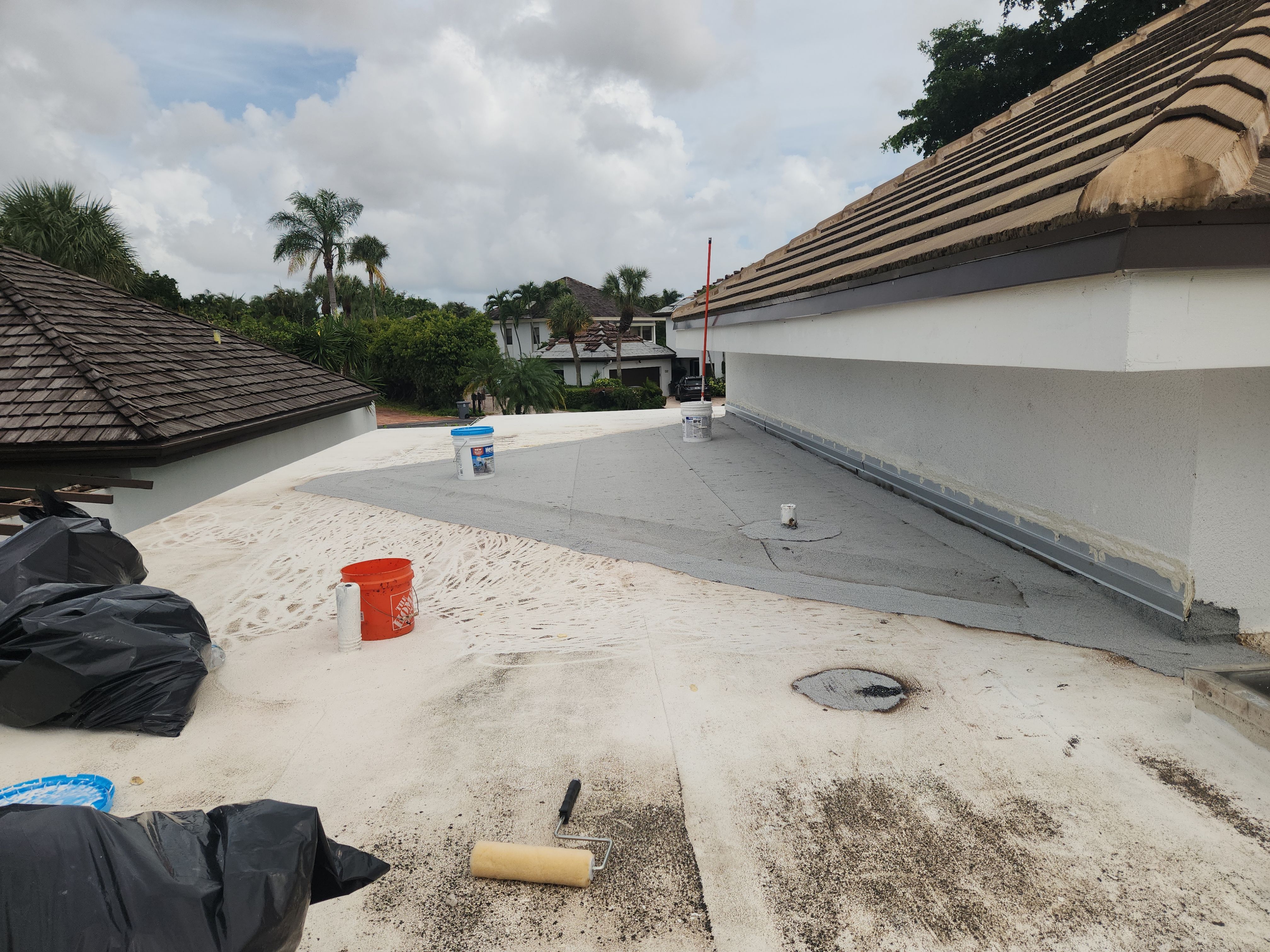 Flat Roof Restoration and Silicone Coating in Boca Raton by Aastro Roofing