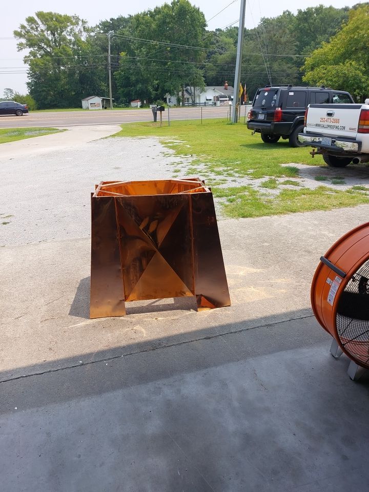 Chimney Chase using Copper by Gallop Roofing & Remodeling, Inc.