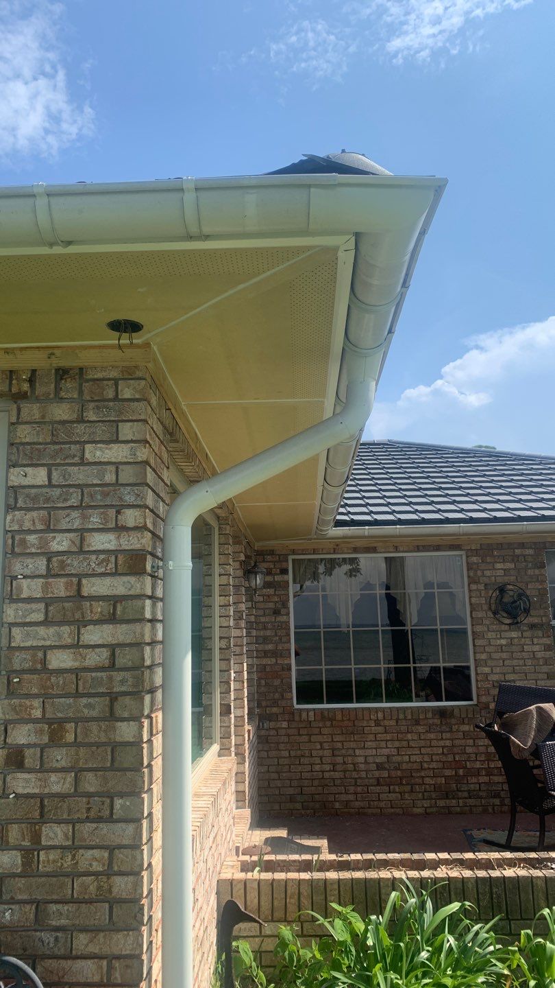 Soffit and Fascia Installation using Vented Vinyl Soffit by Gutter Professors