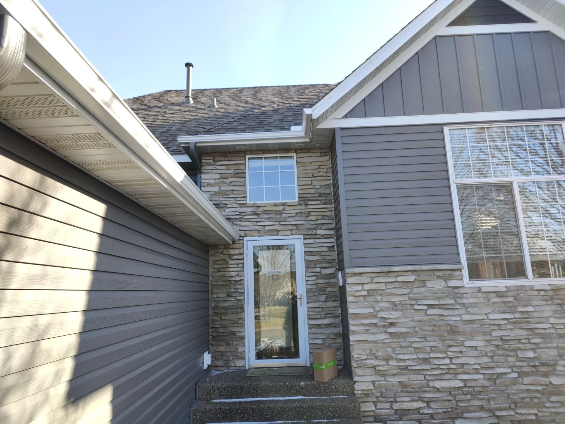 5" Gutters in Sartell by Next Level Seamless Gutters / Exteriors Inc.
