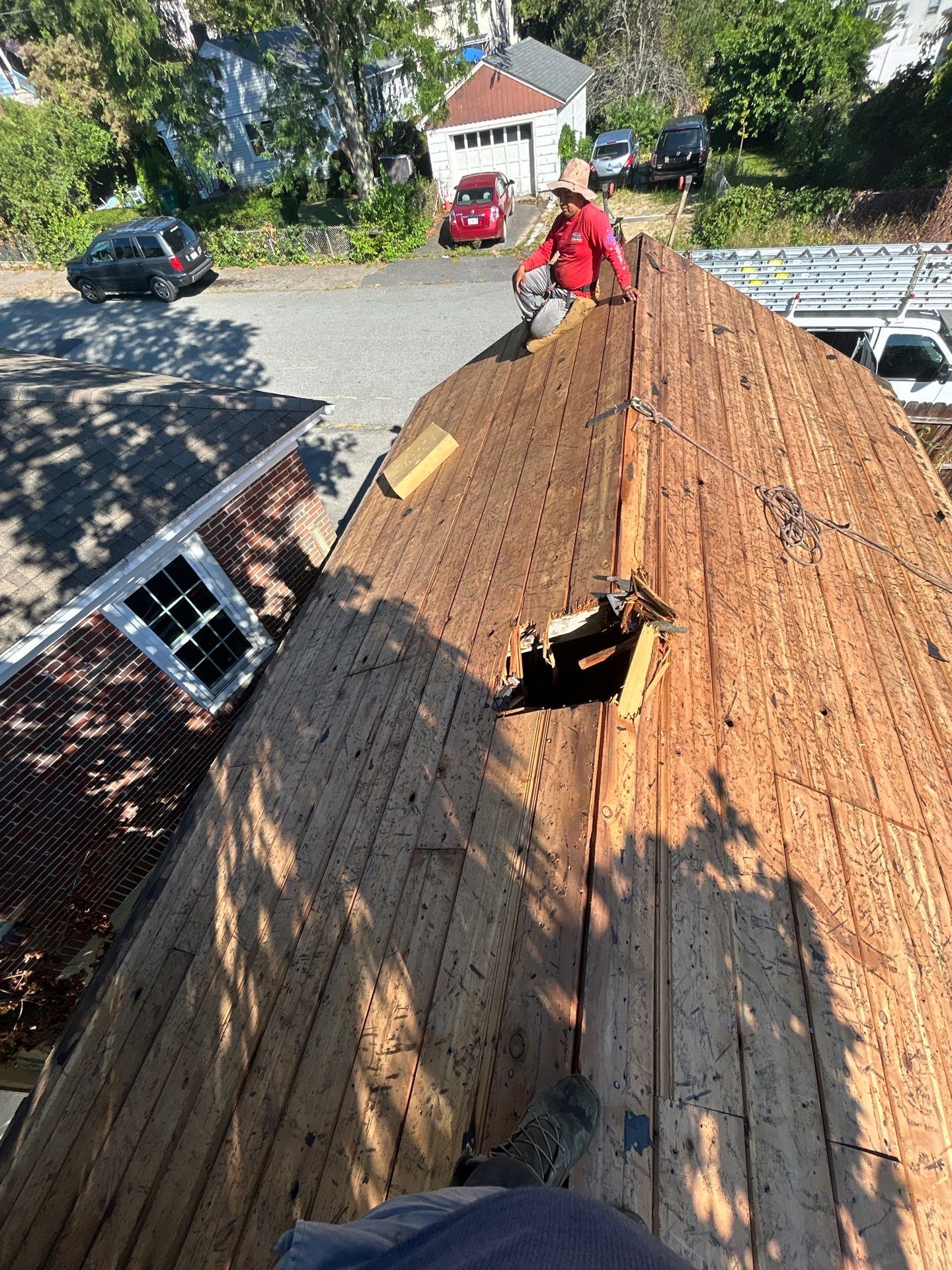 Garage Roof Replacement & Trim Repair by Mighty Dog Roofing of Greater Middlesex County