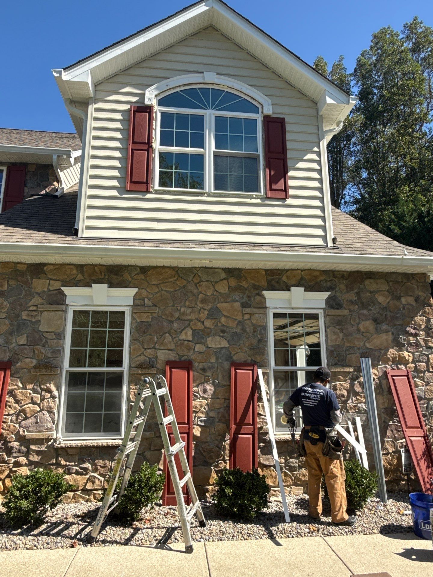 Complete master bathroom remodel/Full window replacement by Window Depot of Annapolis