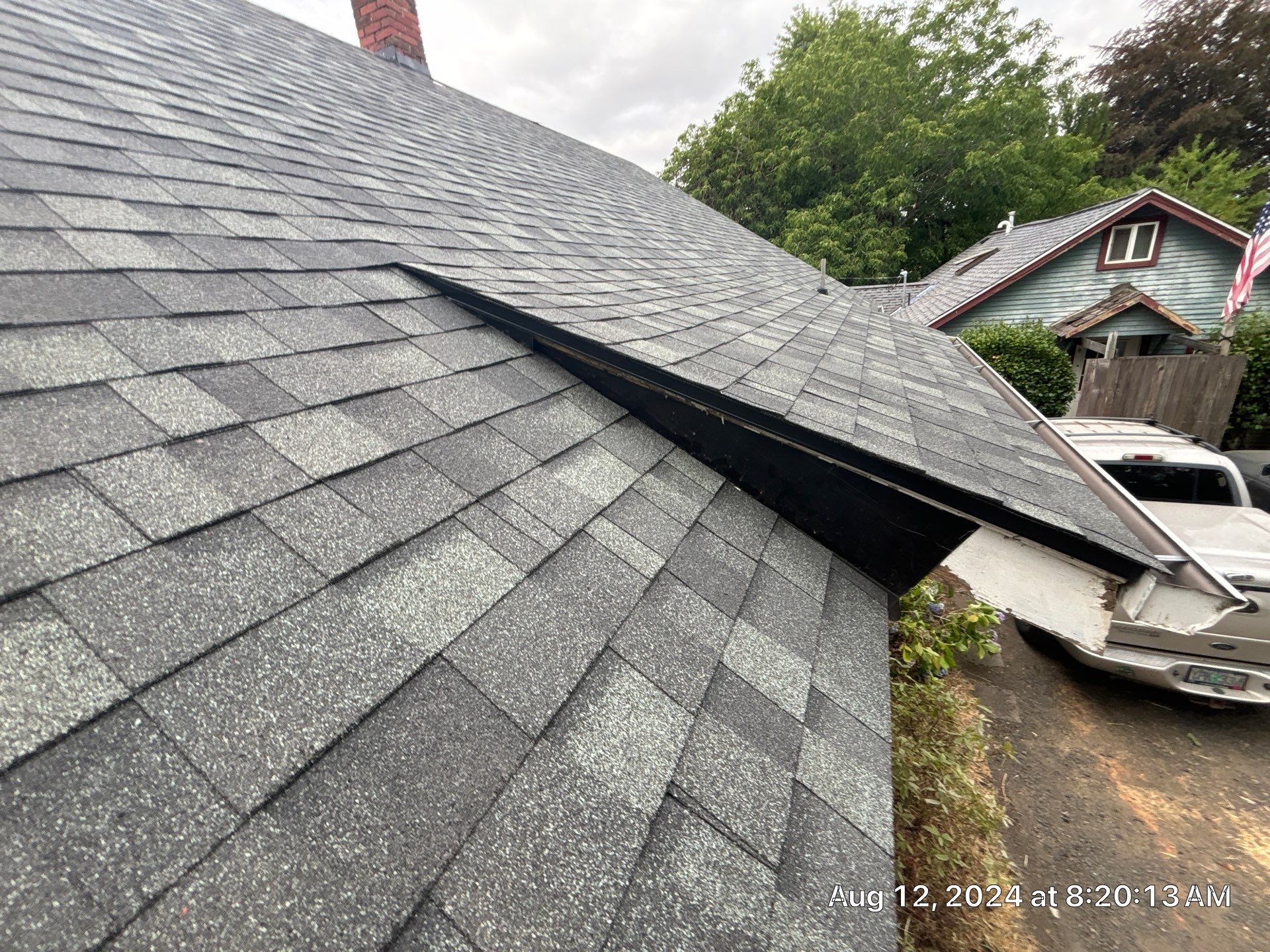 Residential Reroof using Owens Corning Duration Shingles in the color Estate Gray. by BEST Roofing & Waterproofing
