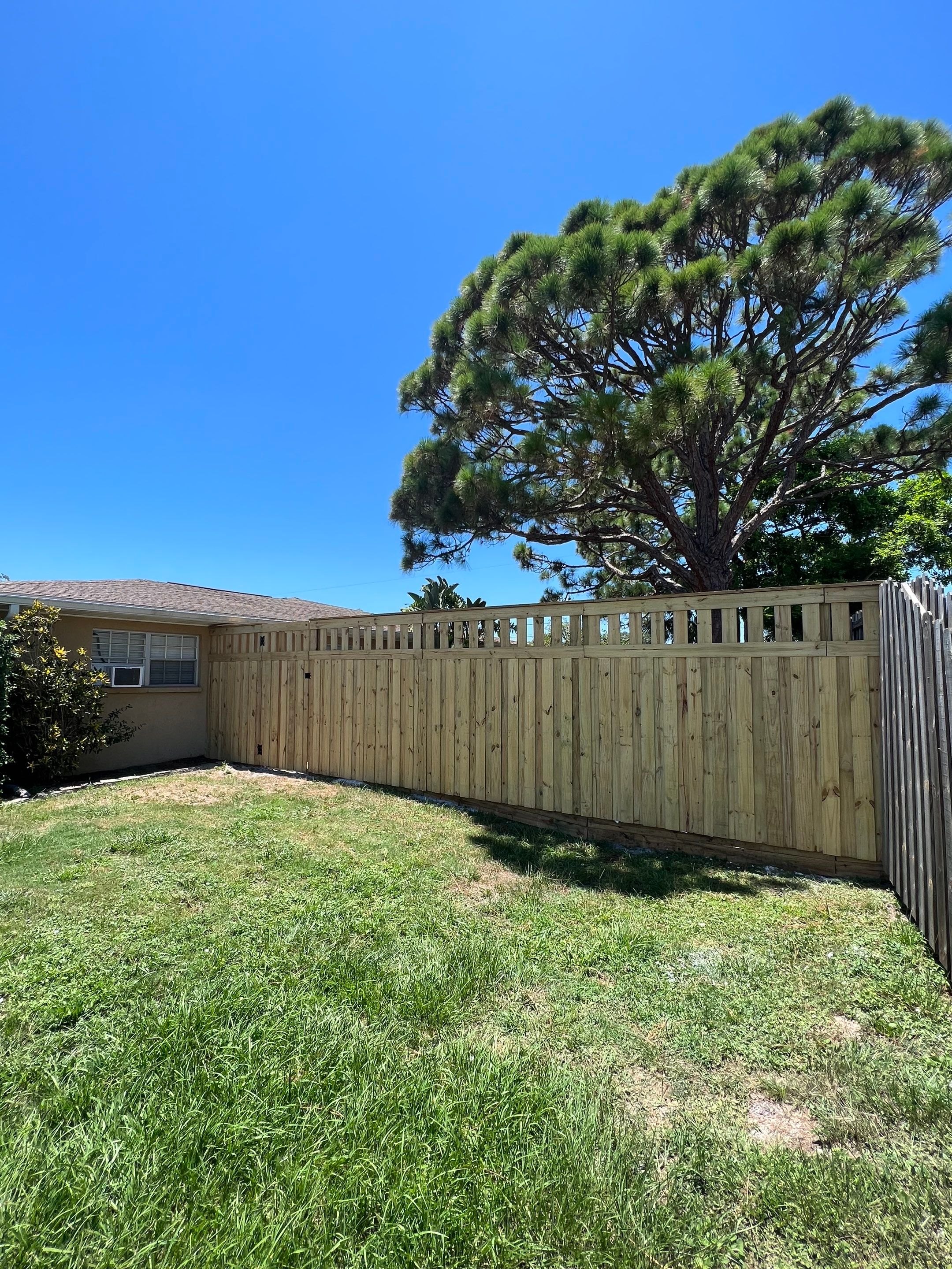 Wood Fence Installation using Board on Board Wood Fence by Asap fence and gates, LLC