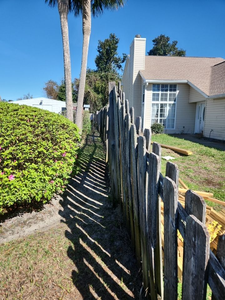 Fence Installation using White Vinyl by Hip Square Fence Inc.