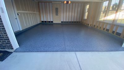 Garage Floor using Smoke
