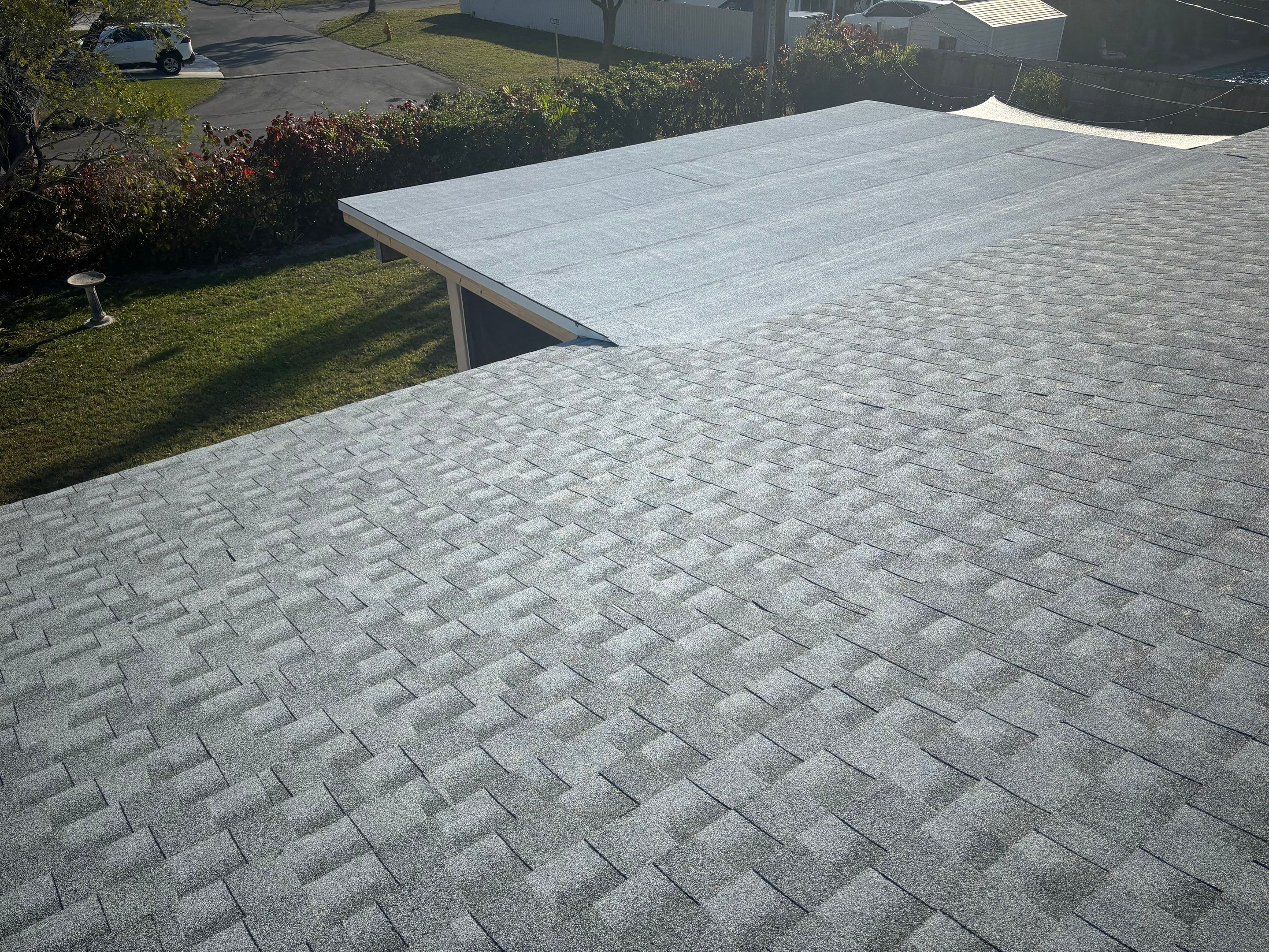 GAF Shingle HDZ Birchwood + Polyglass Flat Roof by City Roofing Inc