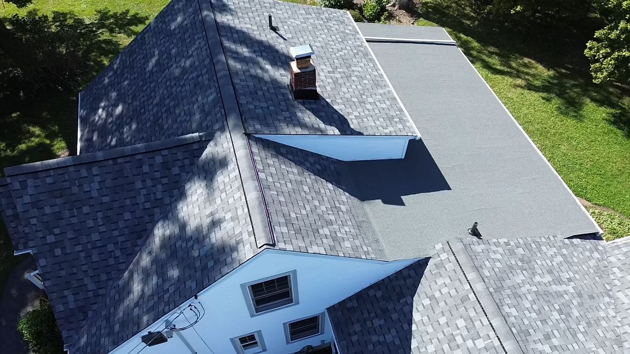 Atlas Pinnacle, Color, Coastal Granite, Drip Edge, Color, Black by Eagle Eye Roofing