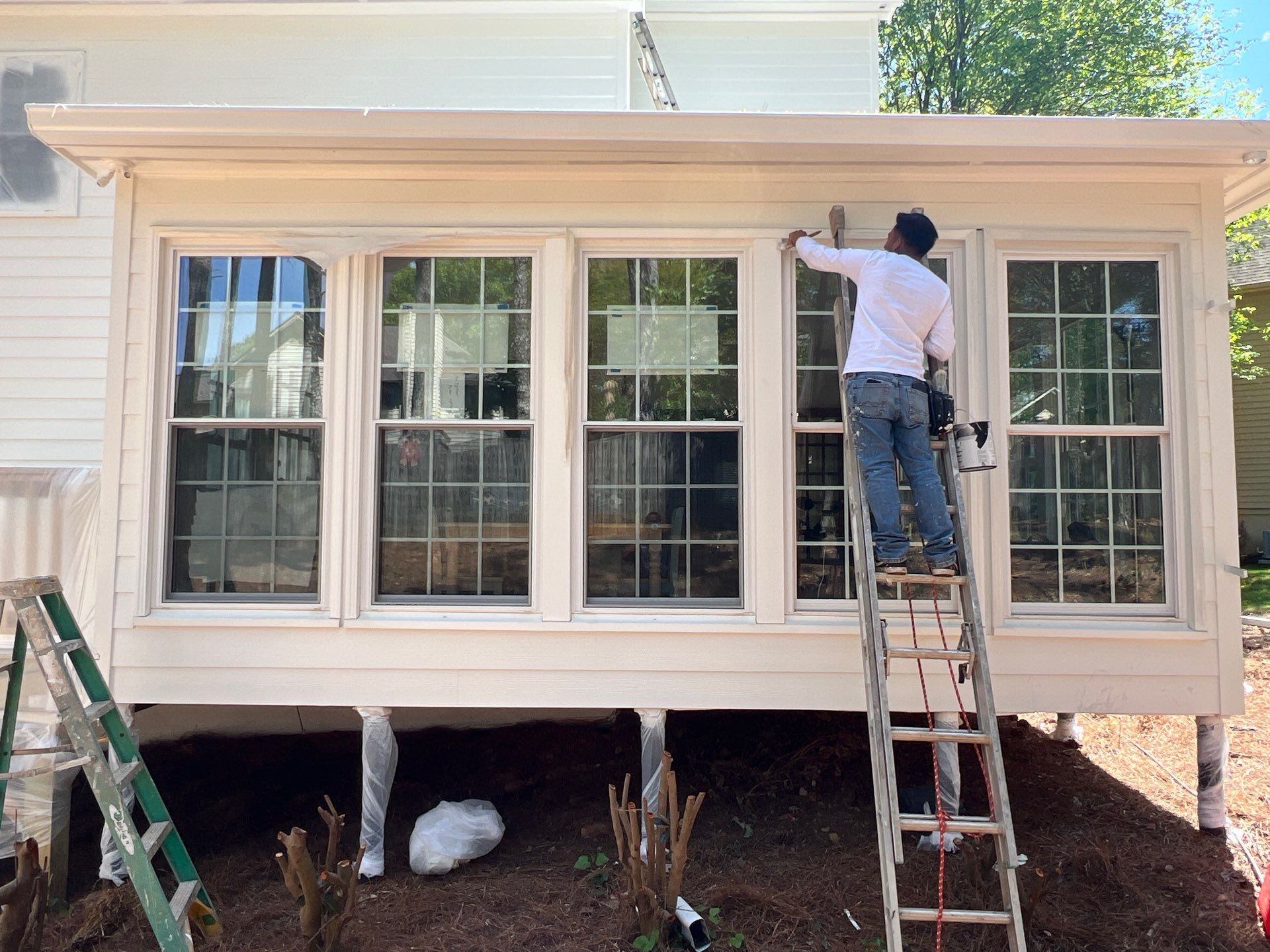Roswell, GA Siding, Rotten Wood, Front Door Replacement, Exterior Paint, and Wood Deck Rebuild by Nelson Exteriors 