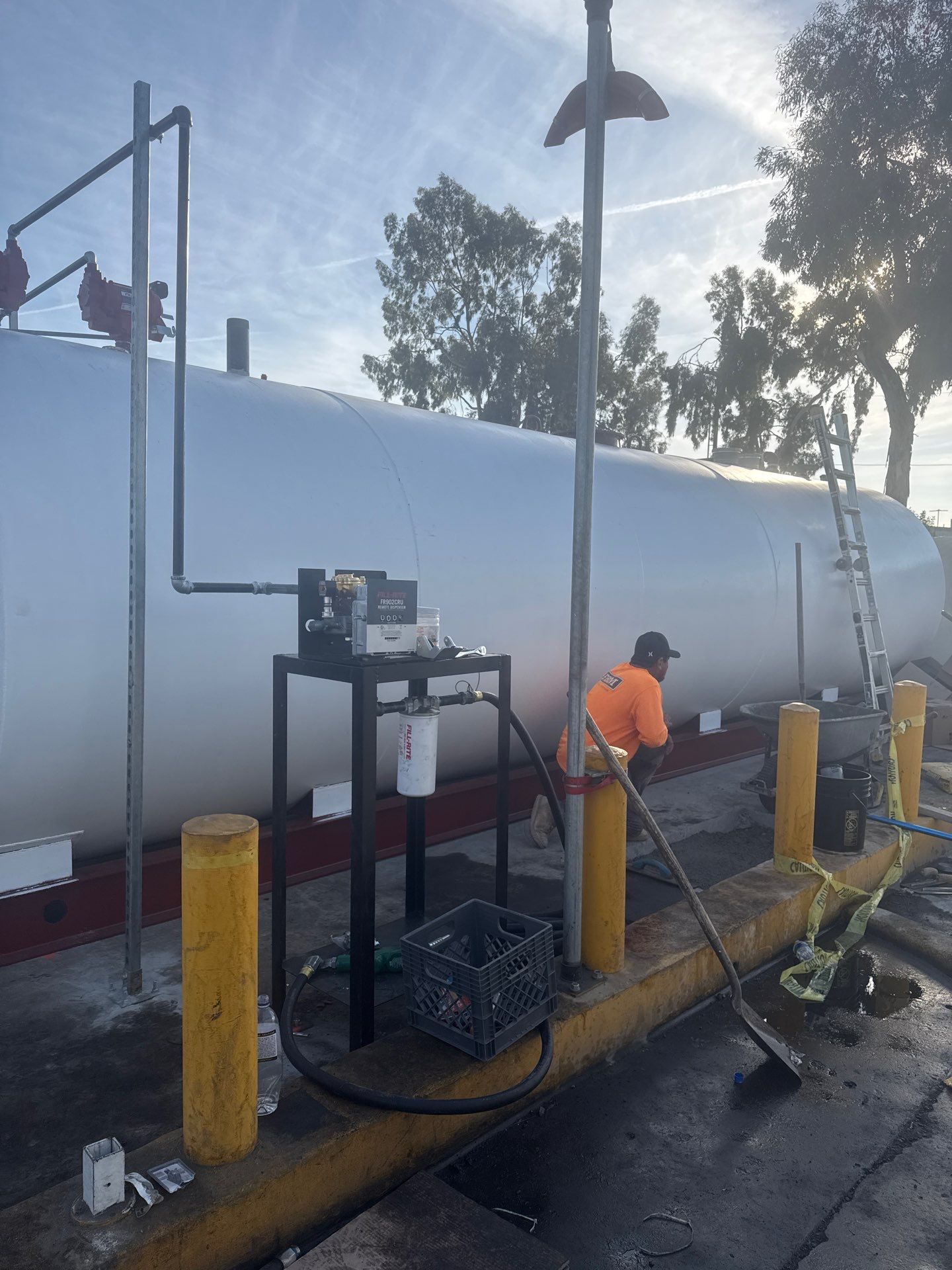 Outdoor Water Tank Installation & Piping Setup by Us Plumbing 