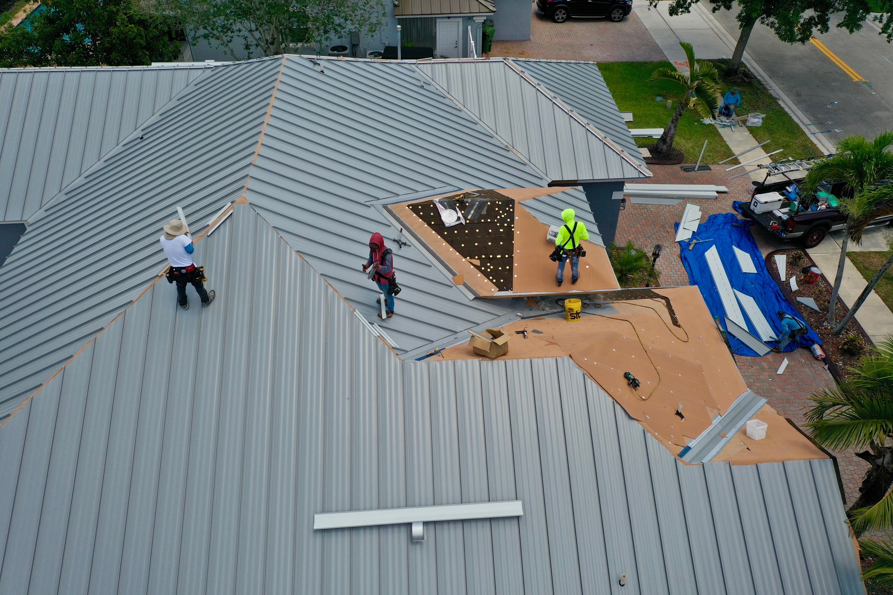 Roof Replacement from Tiles to Metal by Earl W. Johnston Roofing