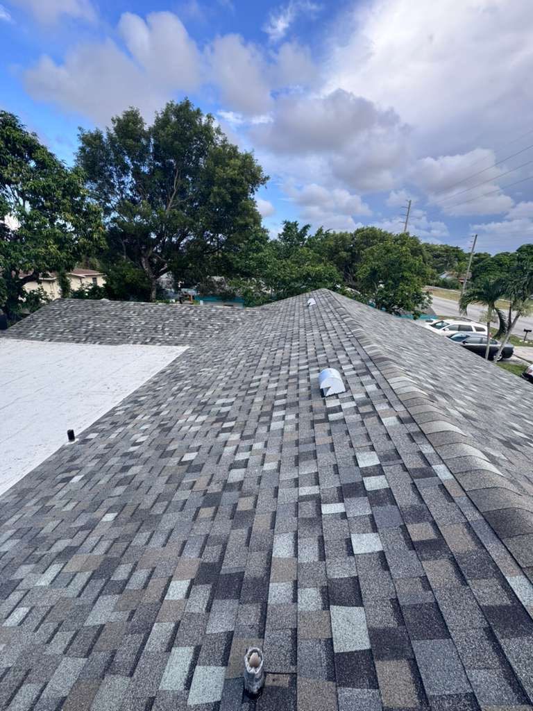 Full Architectural Shingle and Flat Roof Replacement in Pompano Beach by Art's Roofing & Construction