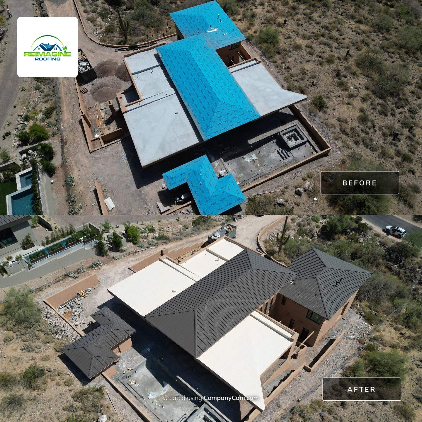 Burnished Slate Standing Seam by Reimagine Roofing