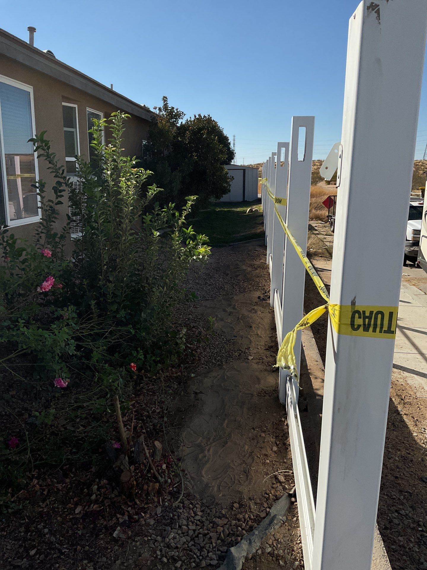 Fence Installation using Vinyl by Fence Guys Inc. 