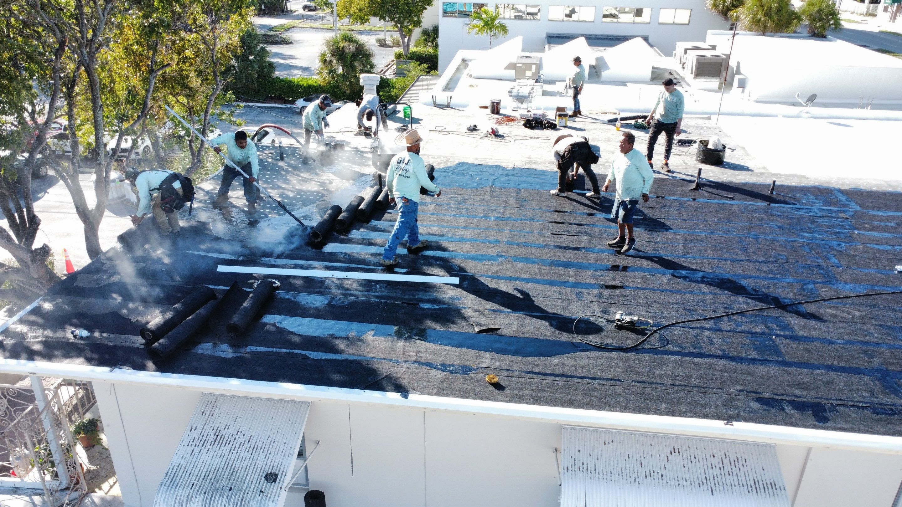 Hollywood Blvd., Hollywood, FL by G&J Roofing 