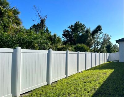 Vinyl Fence Installation using Vinyl Privacy Fence