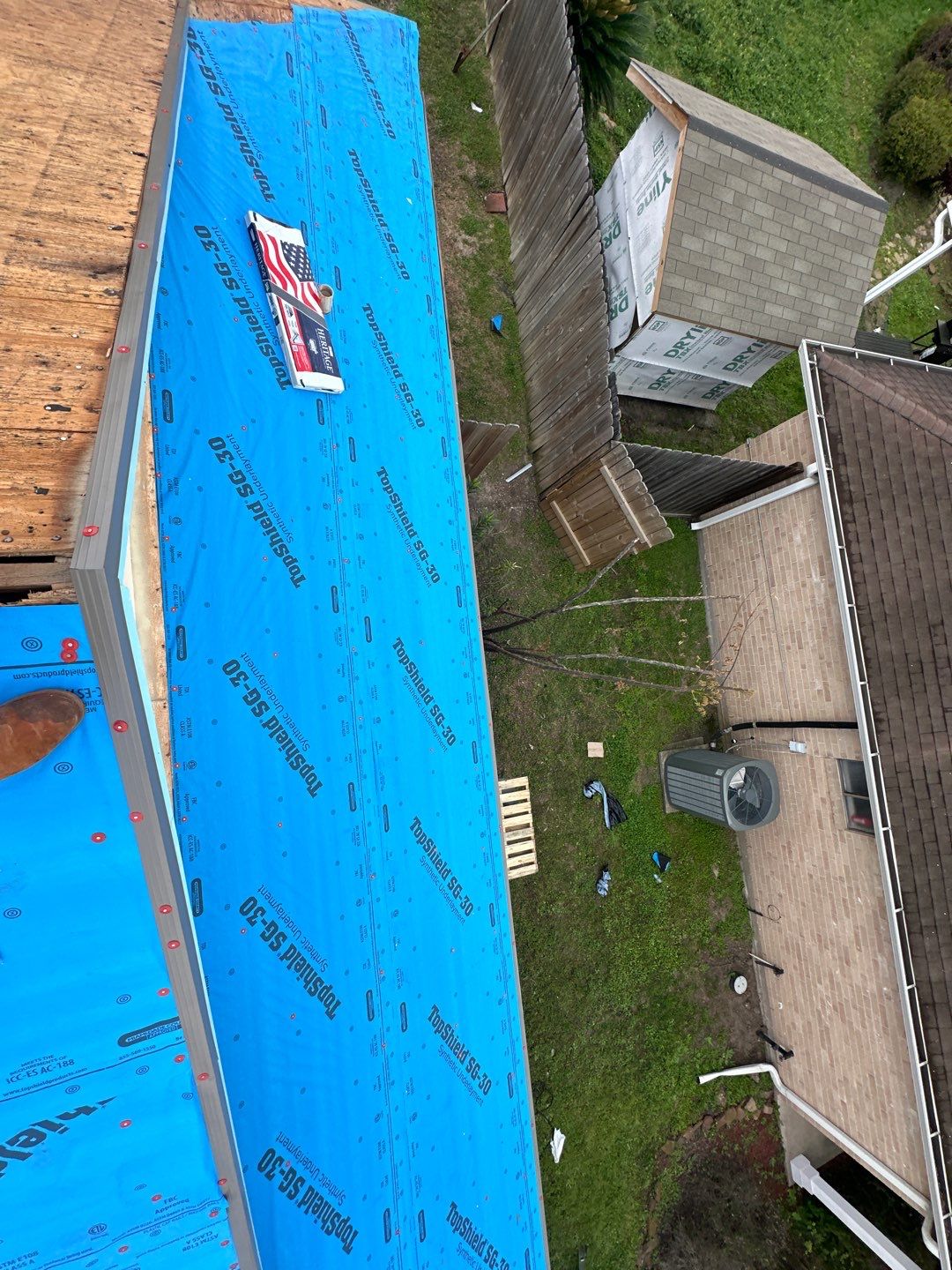Residential Roofing Installation using Owen's Corning Duration (Lifetime) Shingles by Roof Repair Company